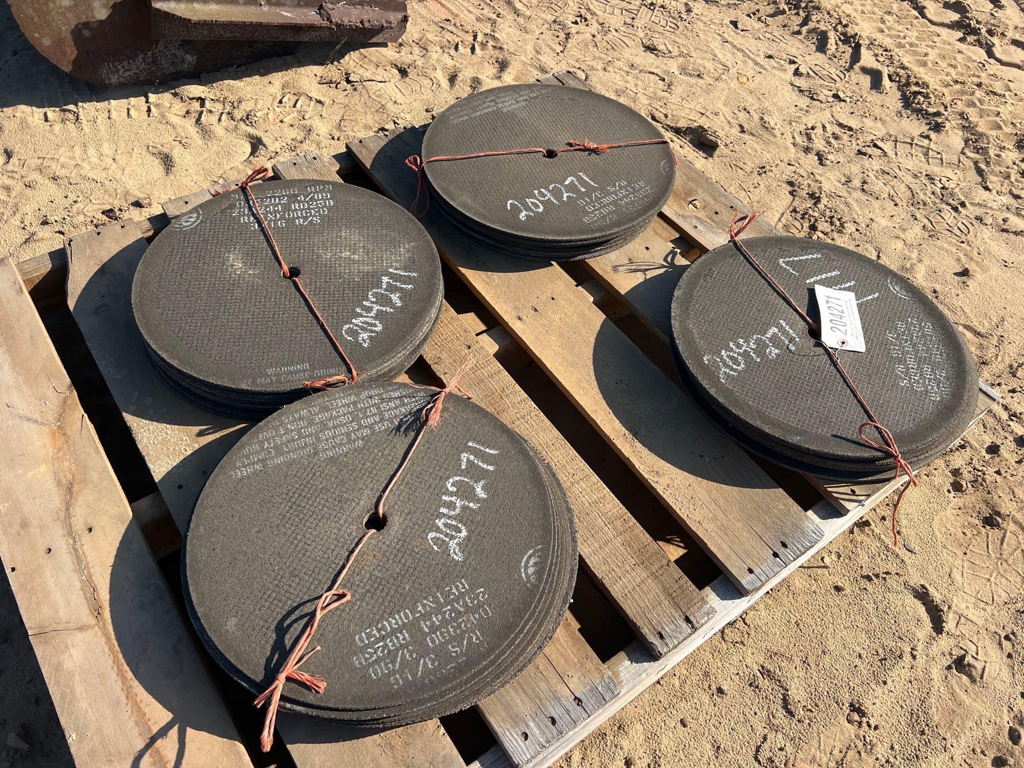 (4) BUNDLES (10) APPROX 16" ABRASIVE BLADES (A57192)