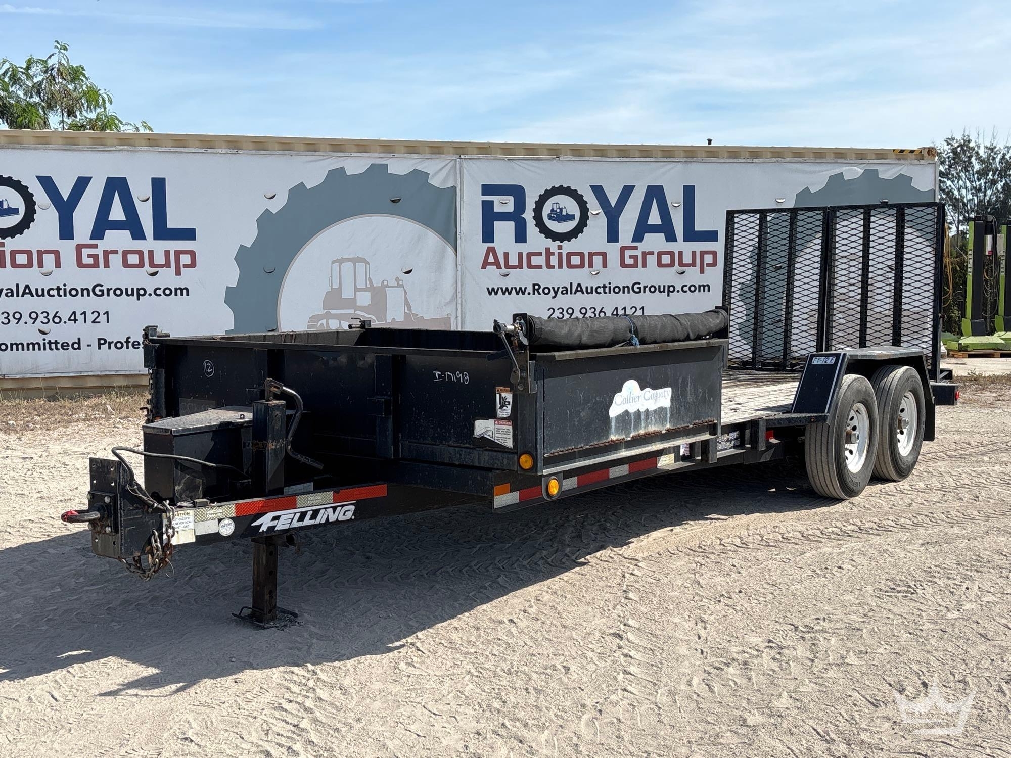 2013 Felling Trailers T/A Side Dump Flatbed Trailer (A56857)