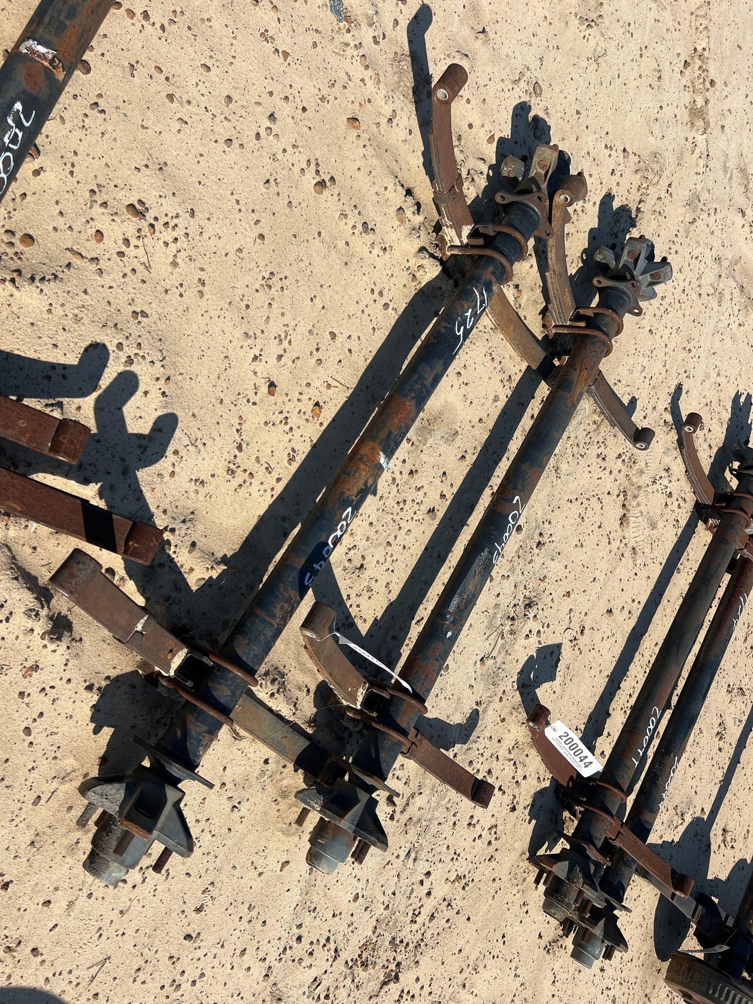 (2) UNUSED 3500# IDLER AXLES (A51247)