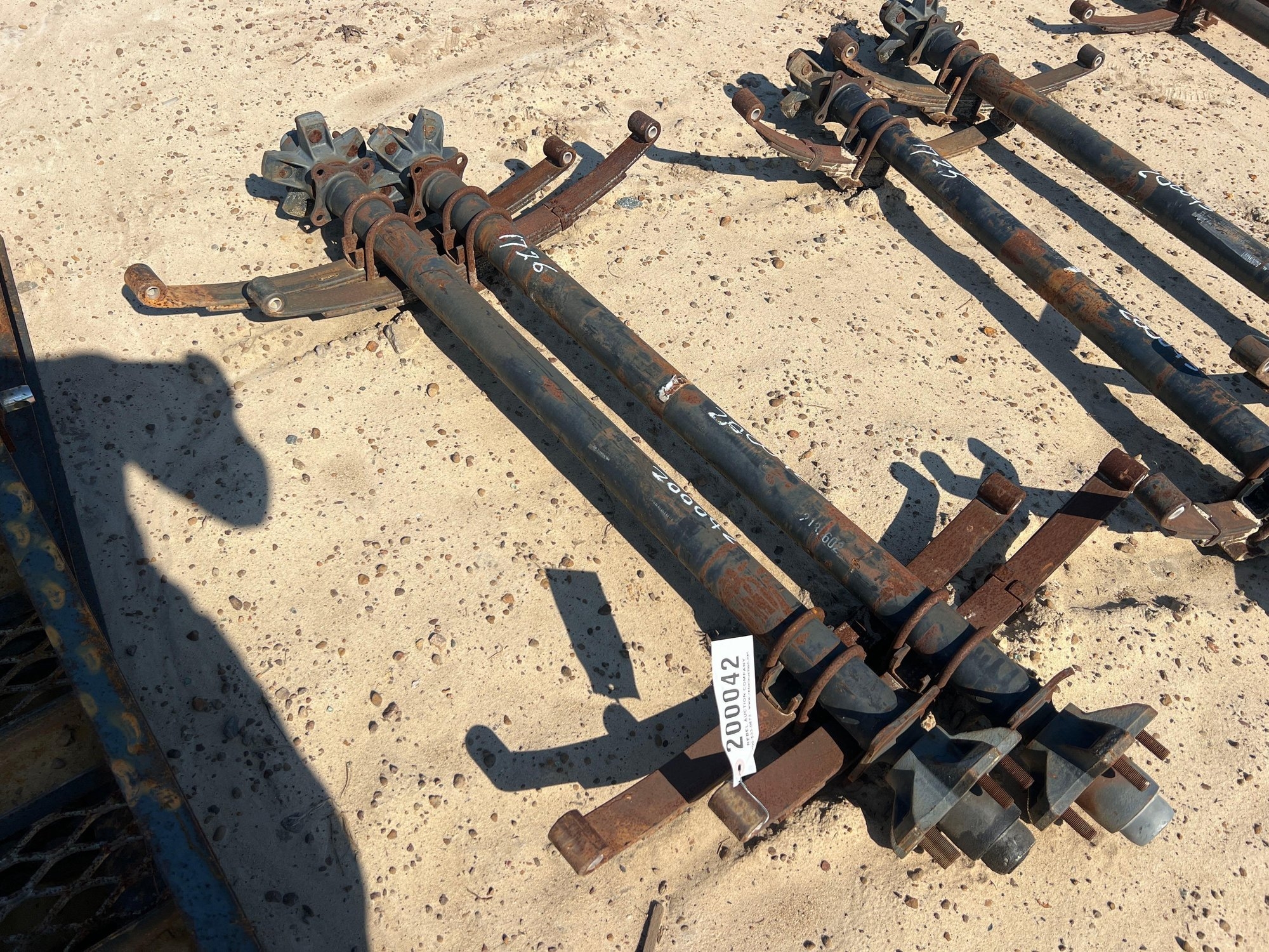 (2) UNUSED 3500# IDLER AXLES (A51247)