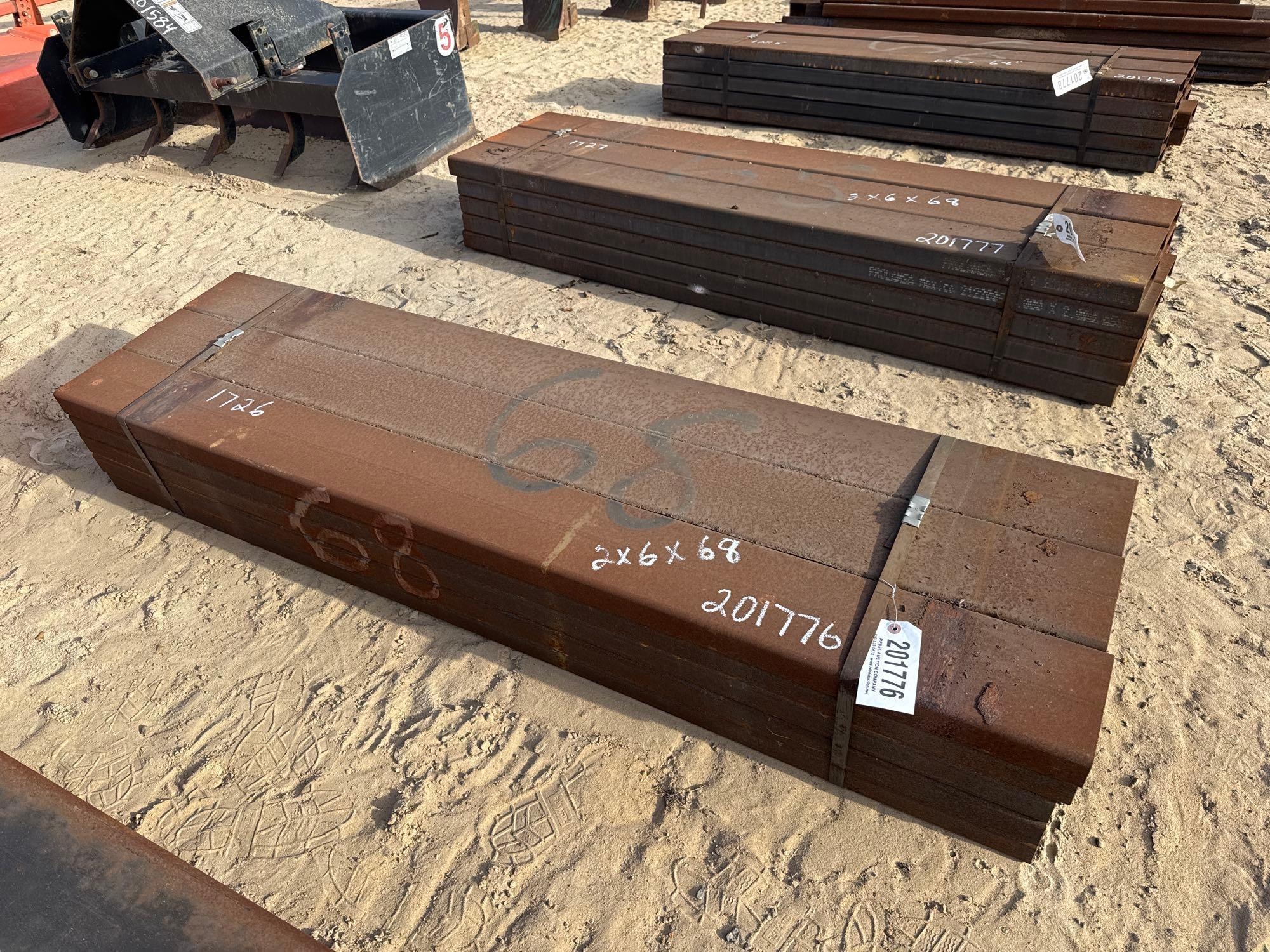 (APPROX 15) 2" X 6" X 68" TUBING (A54756)