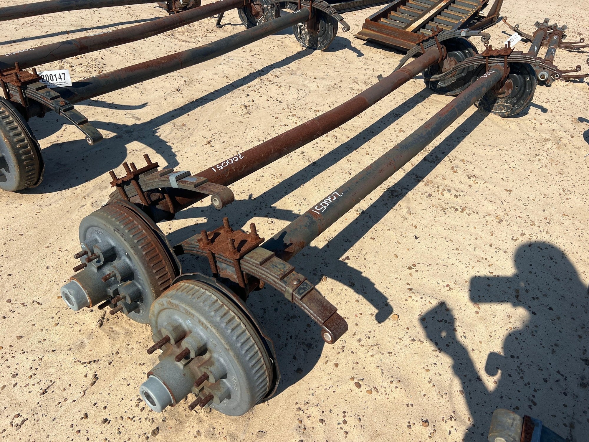 (2) UNUSED 7000# DROP AXLES W/ BRAKES (A51247)