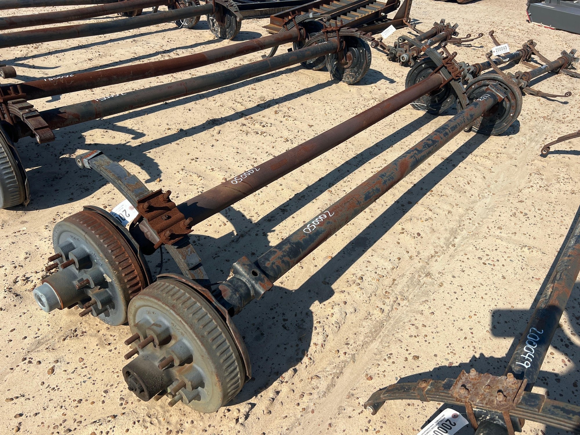 (2) UNUSED 7000# DROP AXLES W/ BRAKES (A51247)