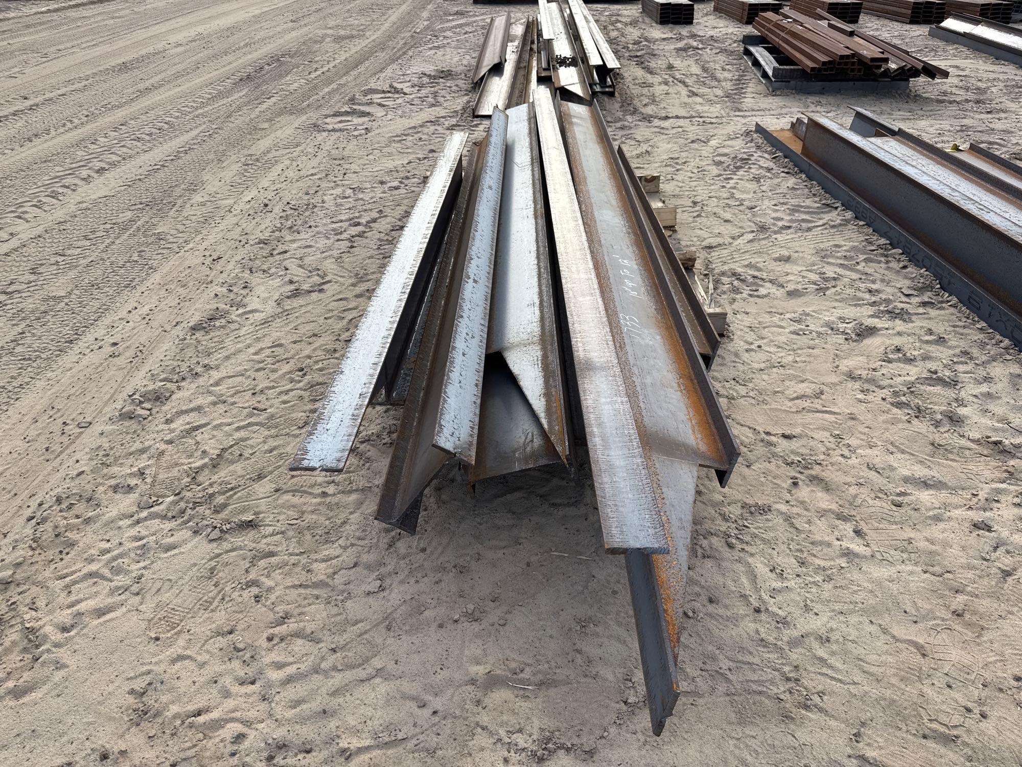 (APPROX 6) 10" I-BEAMS UP TO 12' (A54756)