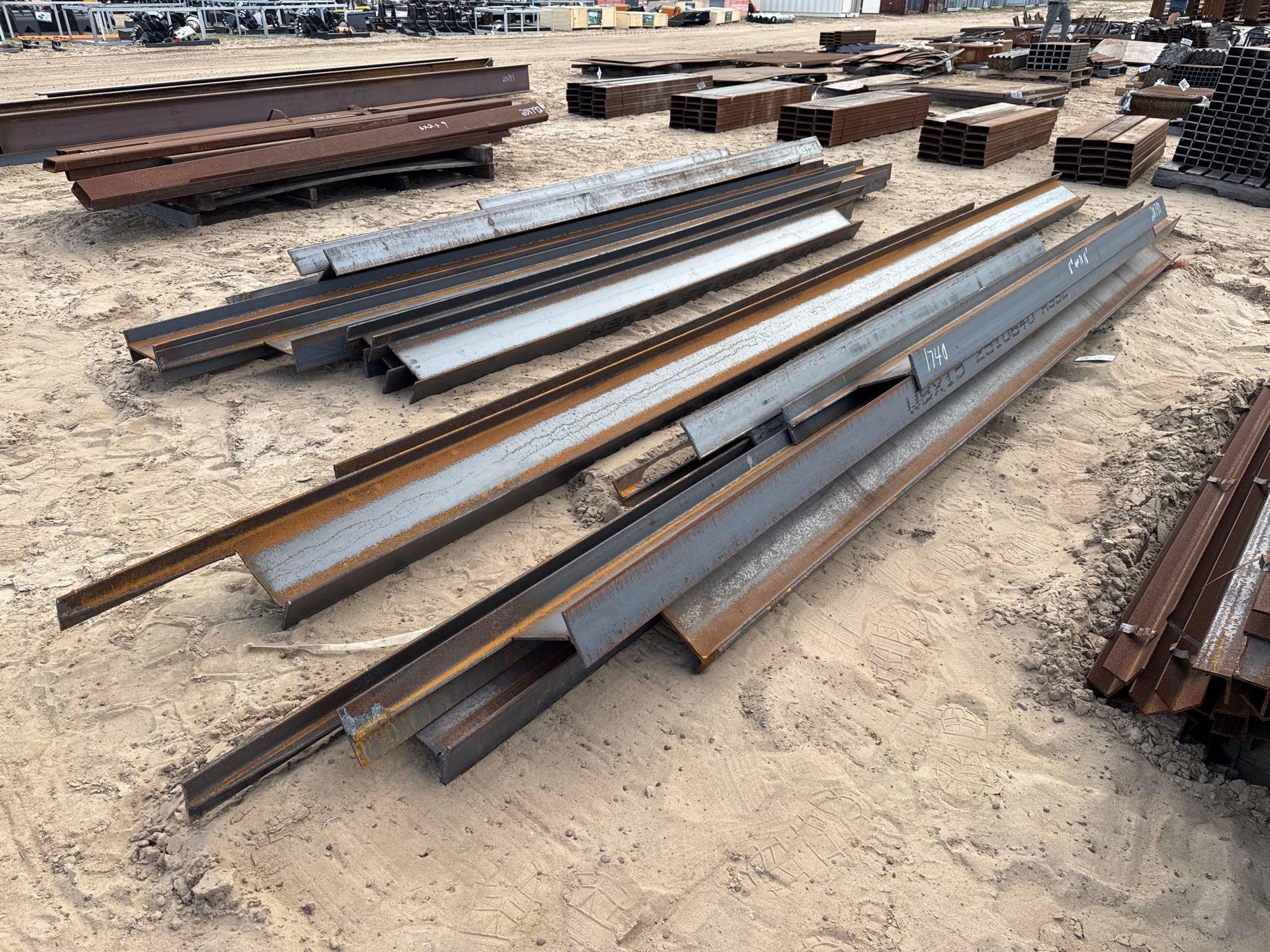 (APPROX 7) 8" I BEAMS UP TO 10' (A54756)