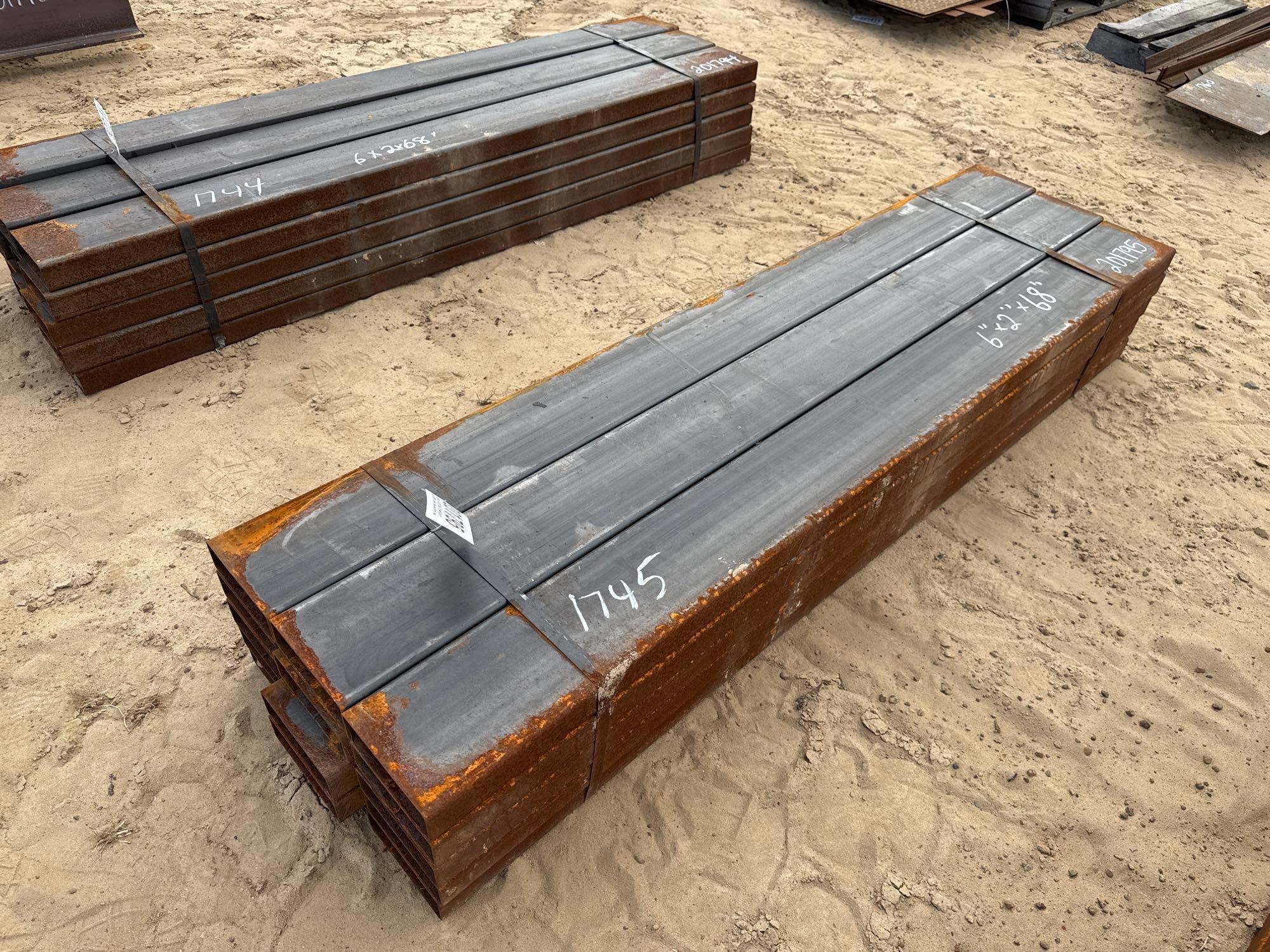 (APPROX 15) 6" X 2" X 68" TUBING (A54756)