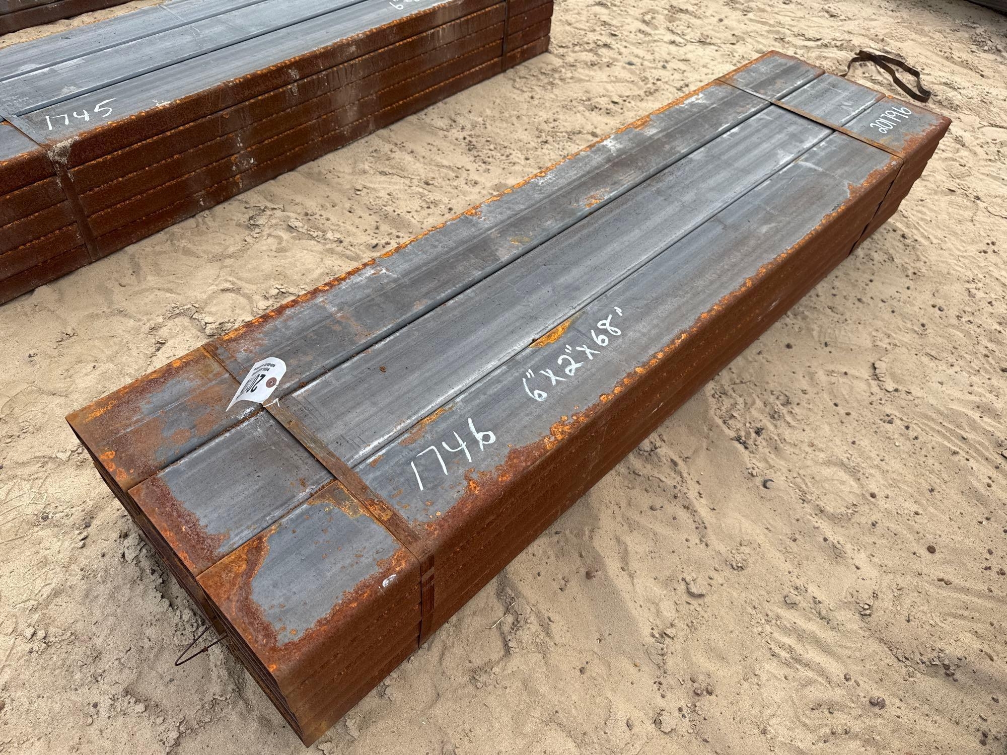 (APPROX 15) 6" X 2" X 68" TUBING (A54756)