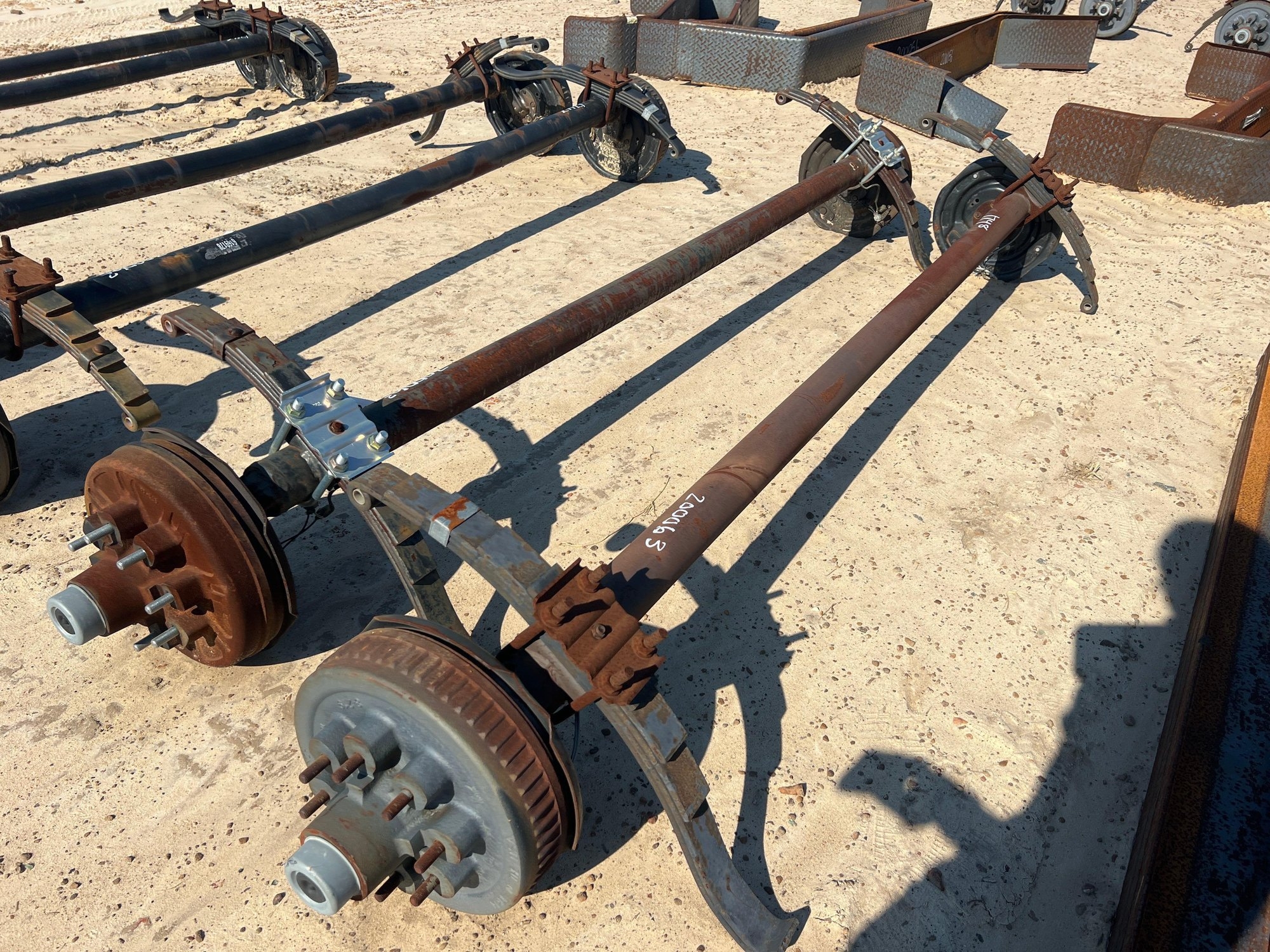 (2) UNUSED 7000# DROP AXLES W/ BRAKES (A51247)