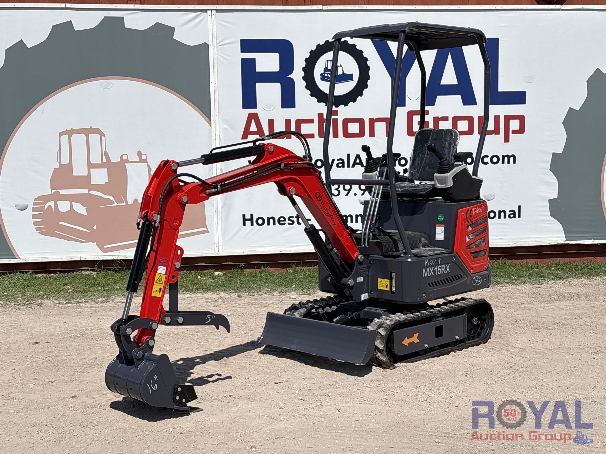 Unused 2025 CFG MX15RX Mini Excavator (A50322)