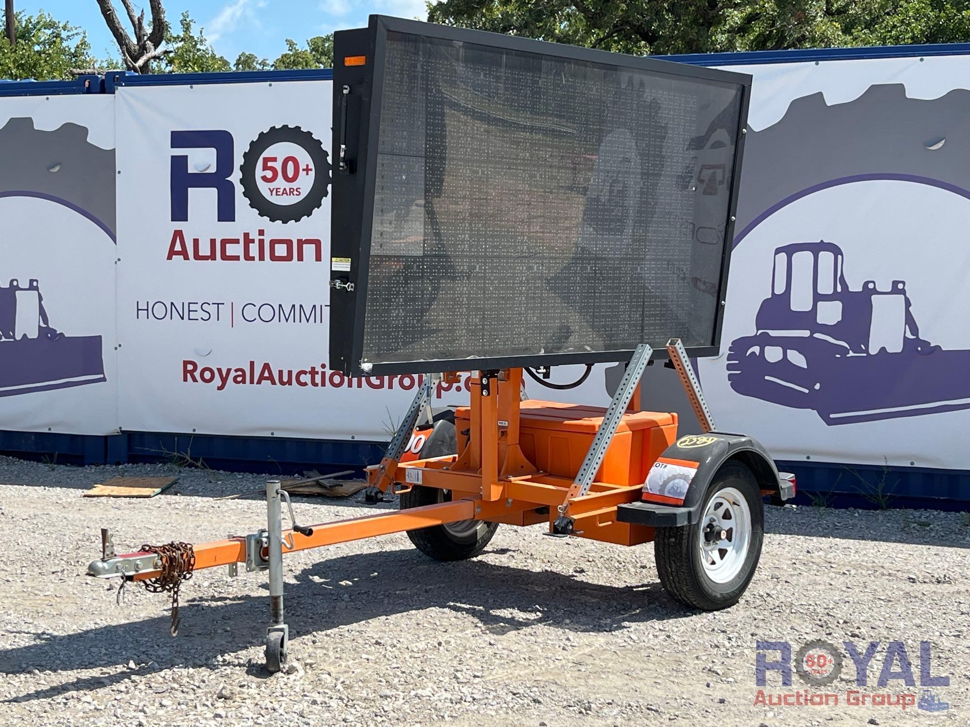 2021 Ver-Mac PCMS-3812 Solar S/A Towable Trailer Message Board (A49461)