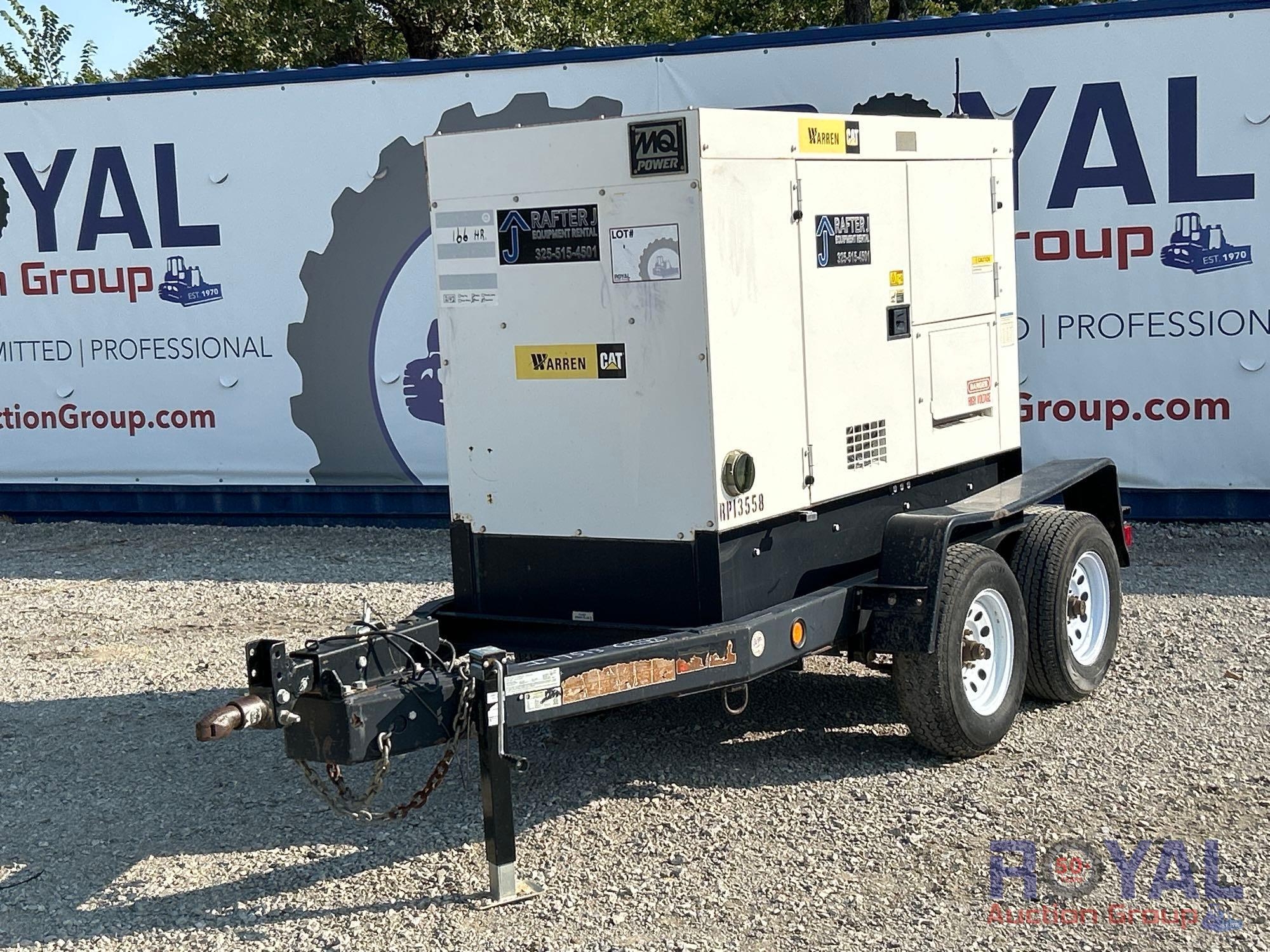 2014 MultiQuip WhisperWatt 40kW Three-Phase Diesel Generator (A52377)