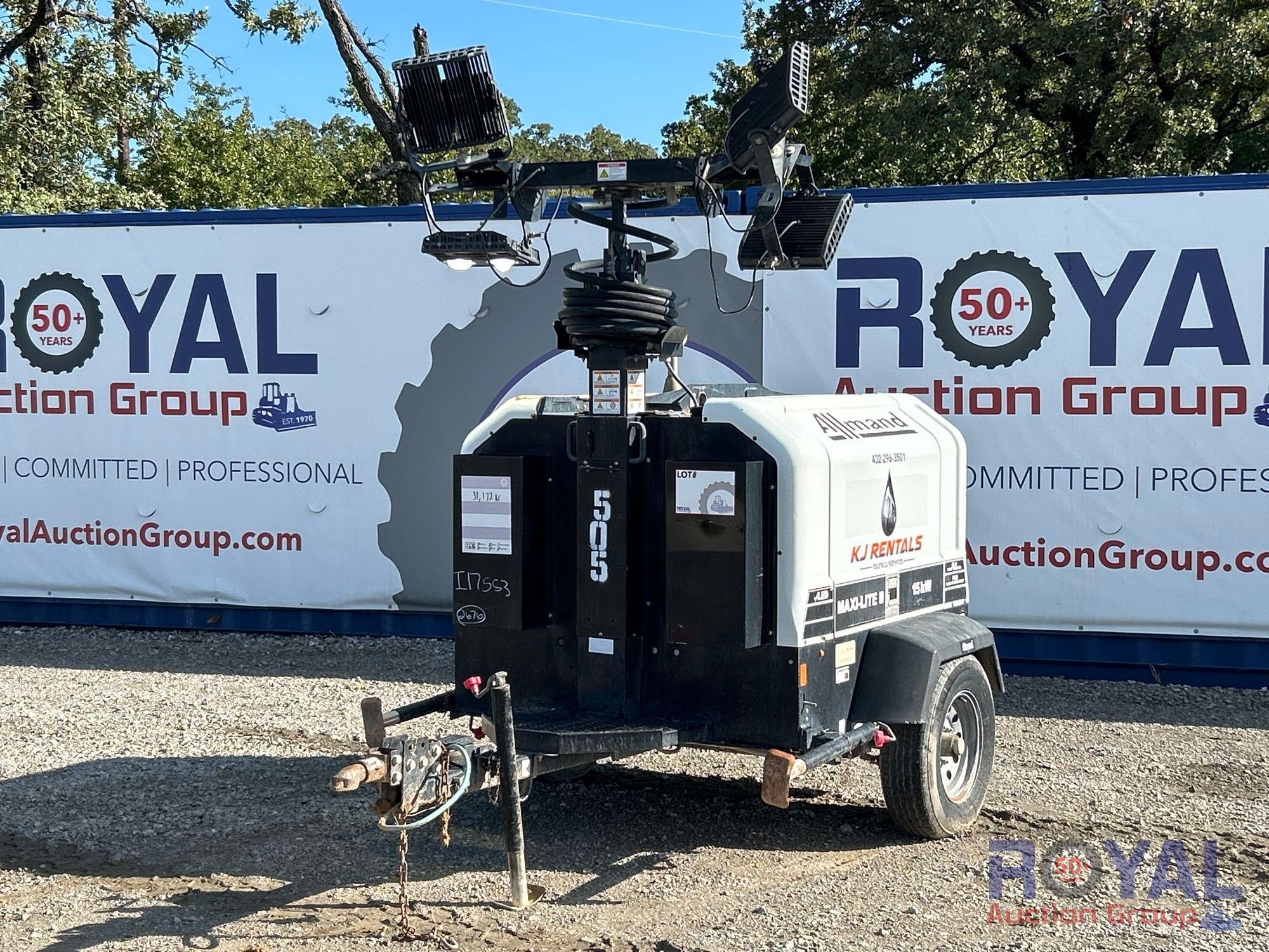 2019 Allmand Bros Maxi-Lite 2V 15W S/A Towable Light Tower (A52377)