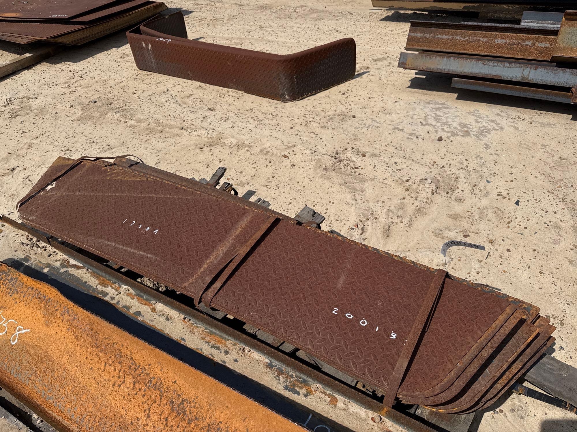 (APPROX 60) DIAMOND TREAD DBL AXLE FENDER BACKS (A51247)