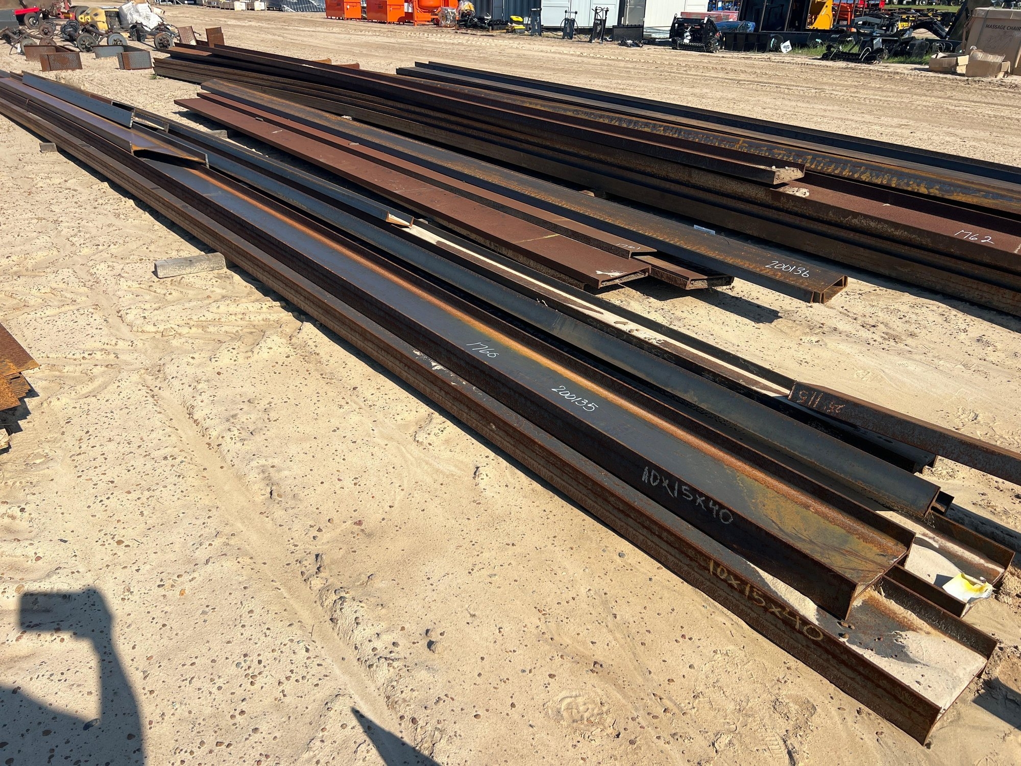 6" & 10" I BEAMS UP TO 40' LONG & MISC (A51247)