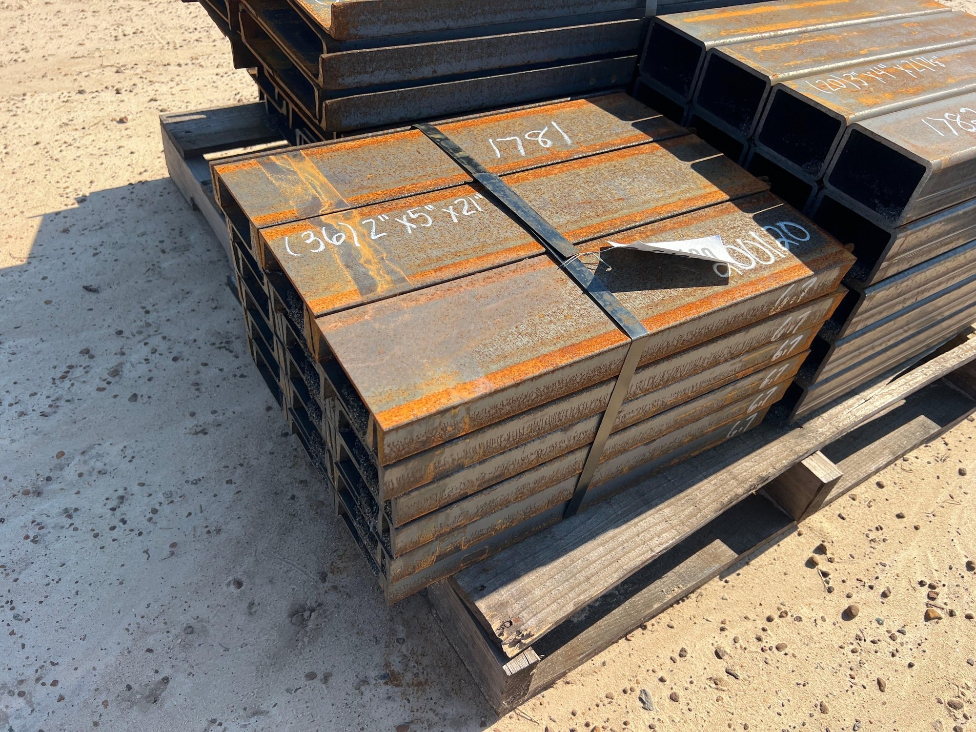 (APPROX 36) 2" X 5" X 21" CHANNEL IRON (A51247)