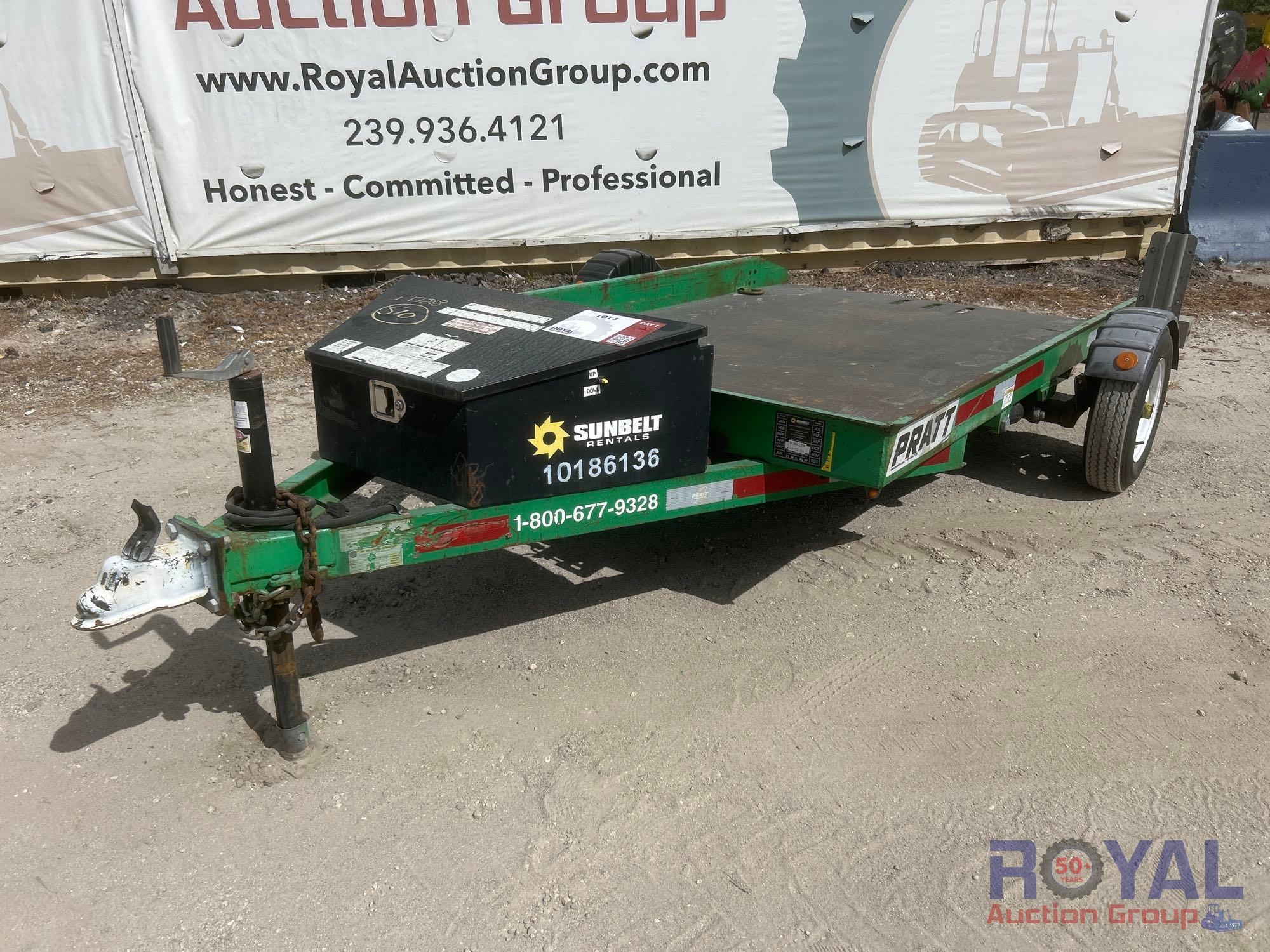 Pratt 8.5ft Flatbed Tilt Trailer (A55788)