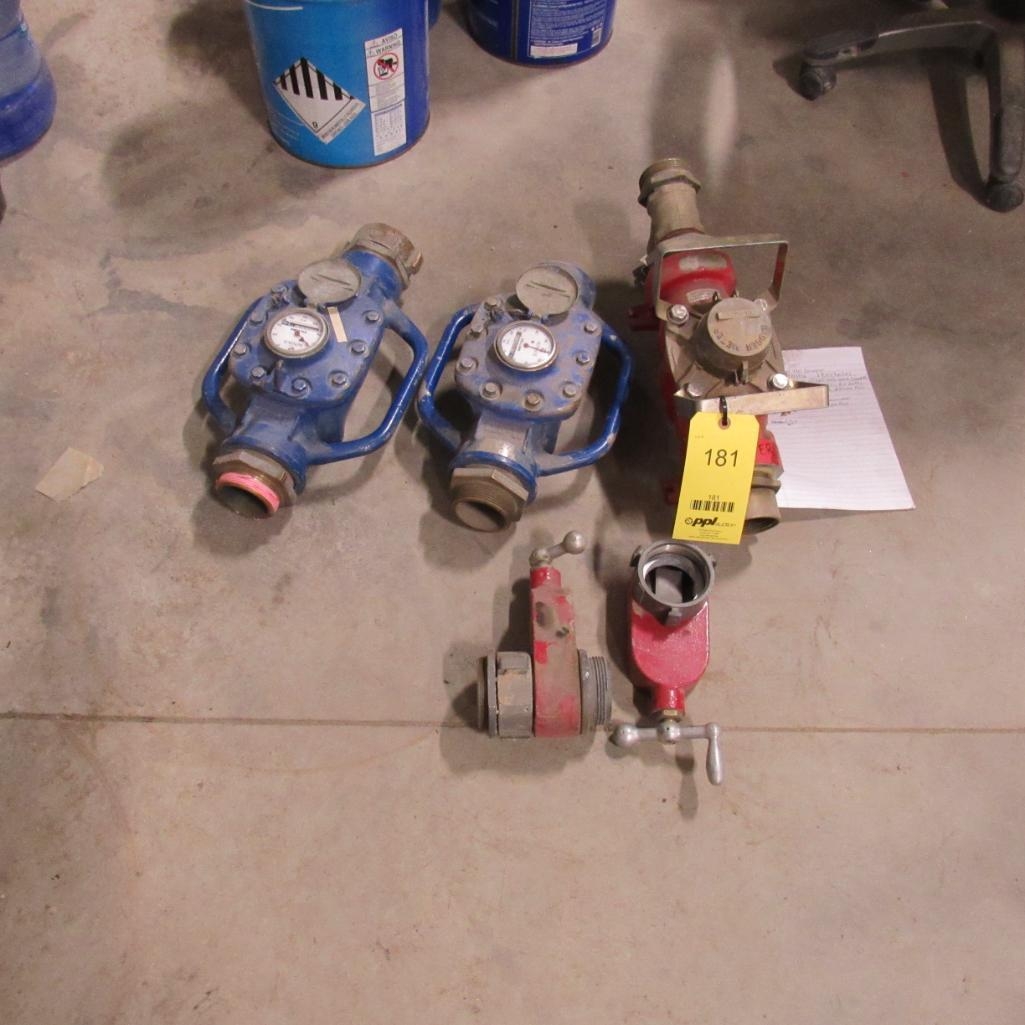 LOT: (3) Water Meters, (2) Valves (A59076)