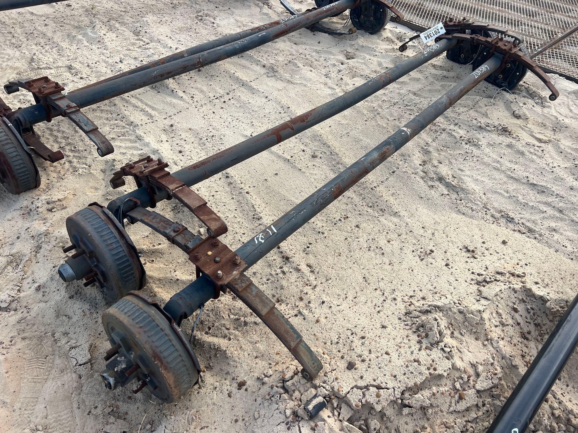 UNUSED (2) 3500# DROP AXLE W/ BRAKES (A54756)
