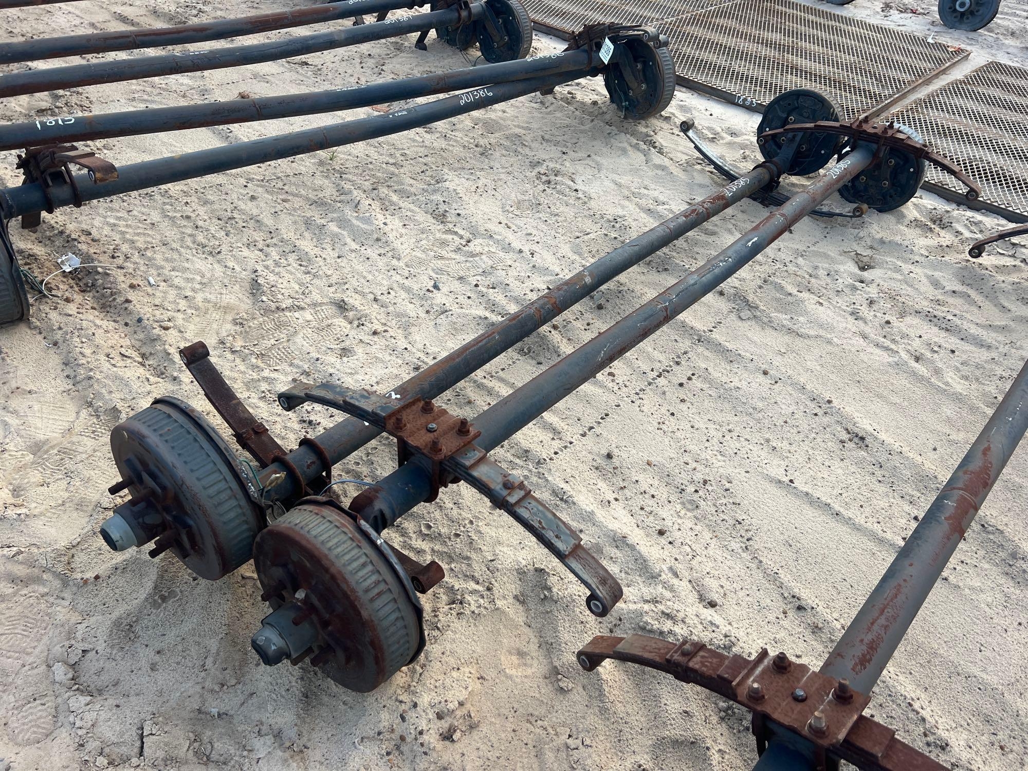 UNUSED (2) 3500# DROP AXLE W/ BRAKES (A54756)