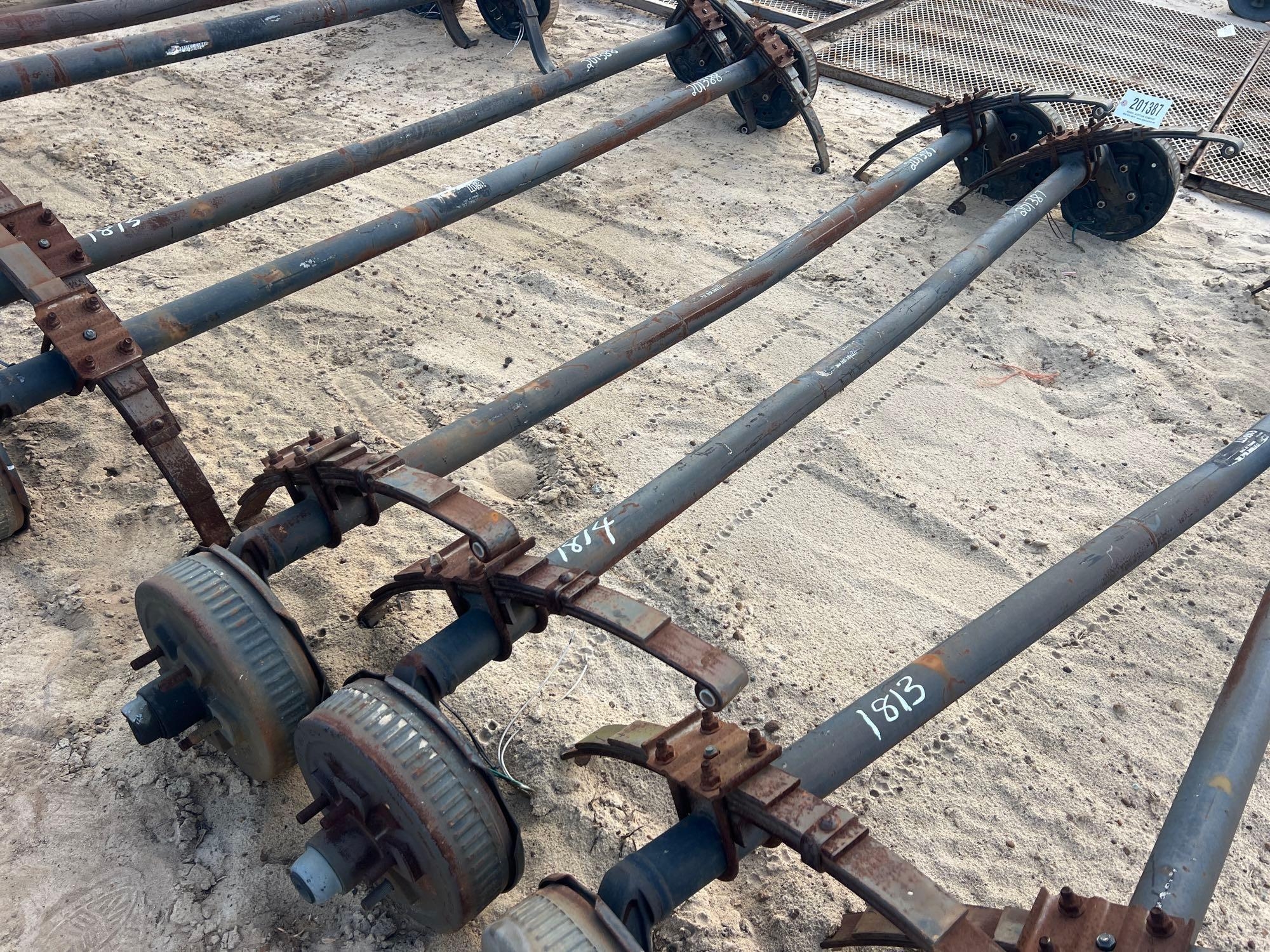 UNUSED (2) 3500# DROP AXLE W/ BRAKES (A54756)