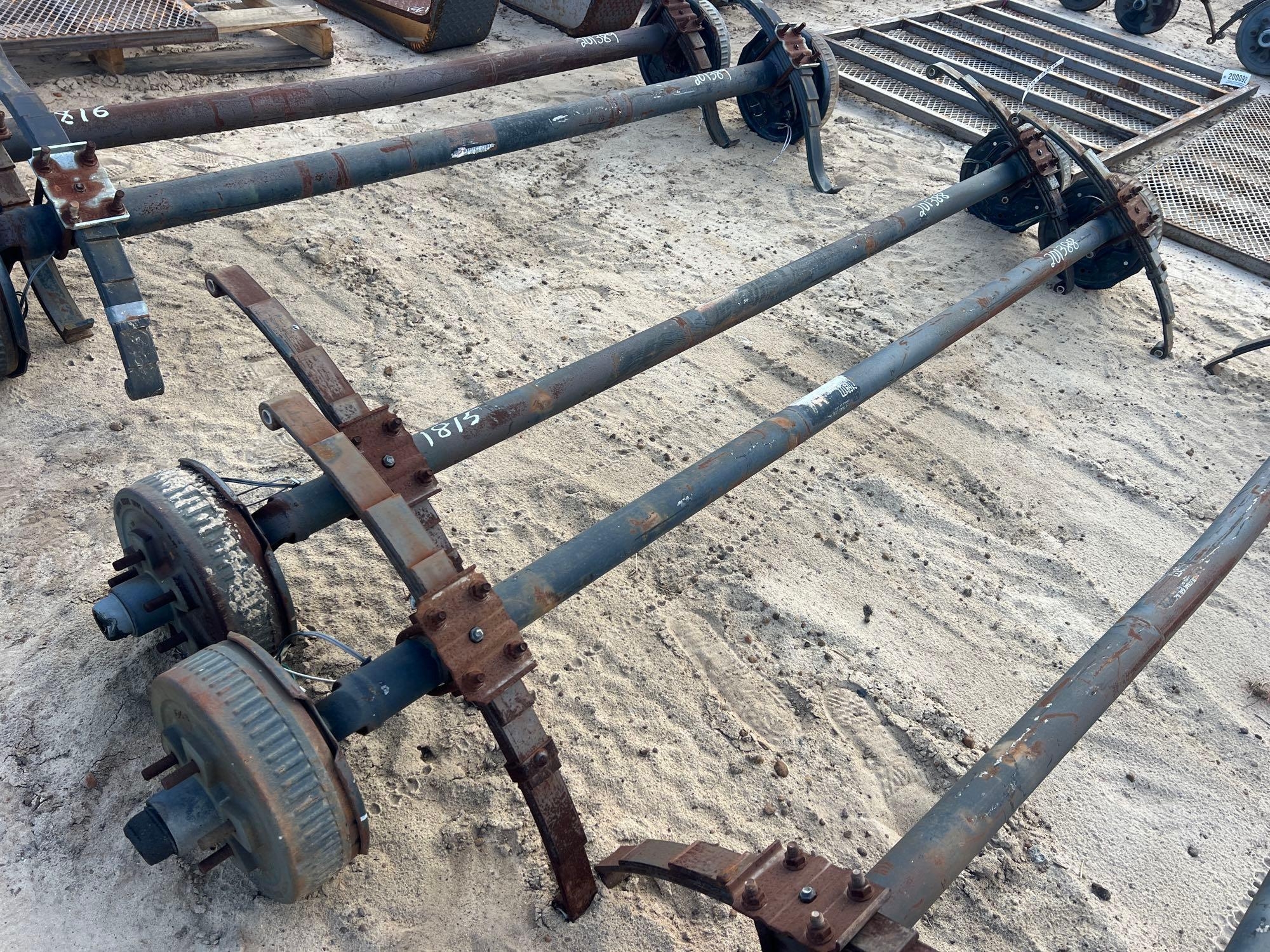 UNUSED (2) 3500# DROP AXLE W/ BRAKES (A54756)