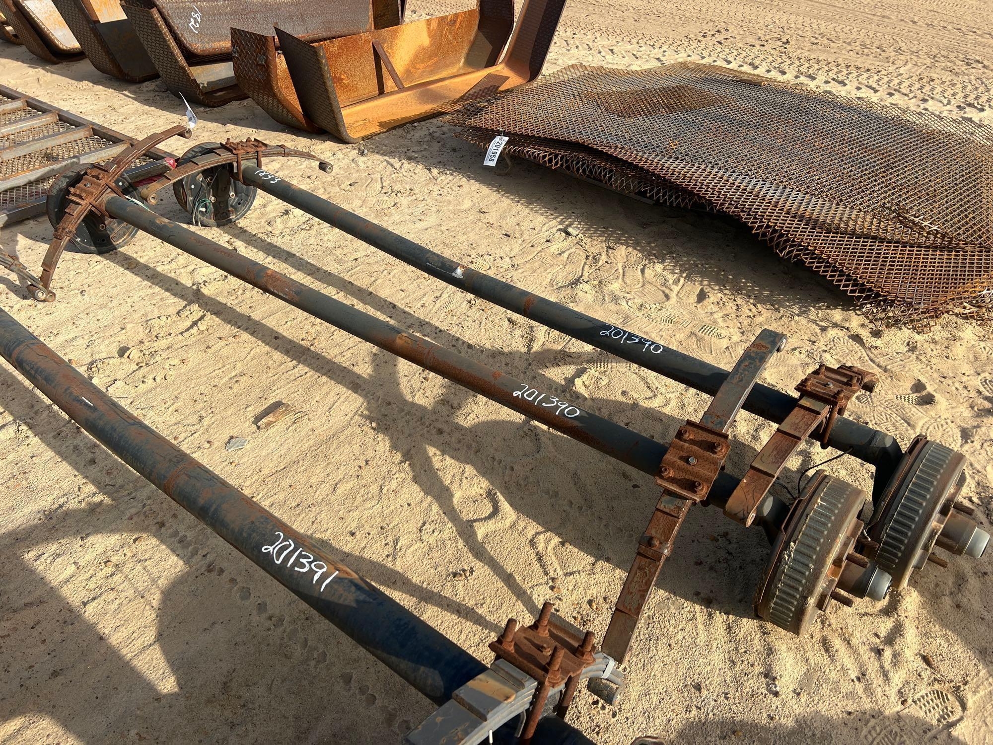 UNUSED (2) 3500# DROP AXLES W/ BRAKES (A54756)