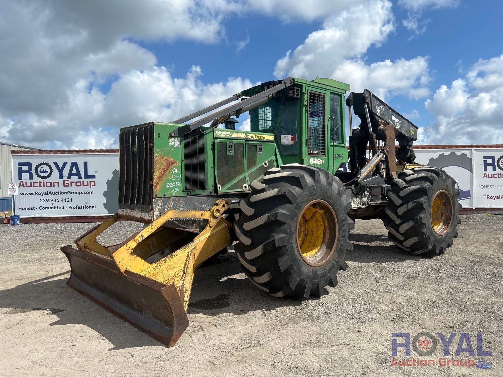 2010 John Deere 648H Grapple Log Skidder (A50322)