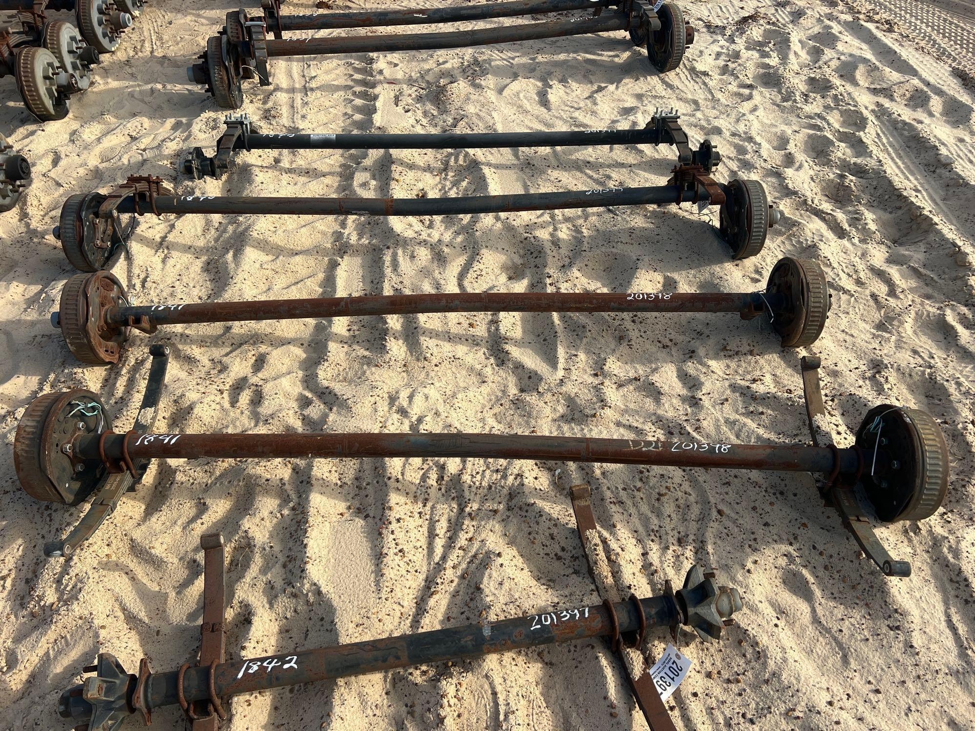 UNUSED (2) 3500# AXLES W/ BRAKES (A54756)