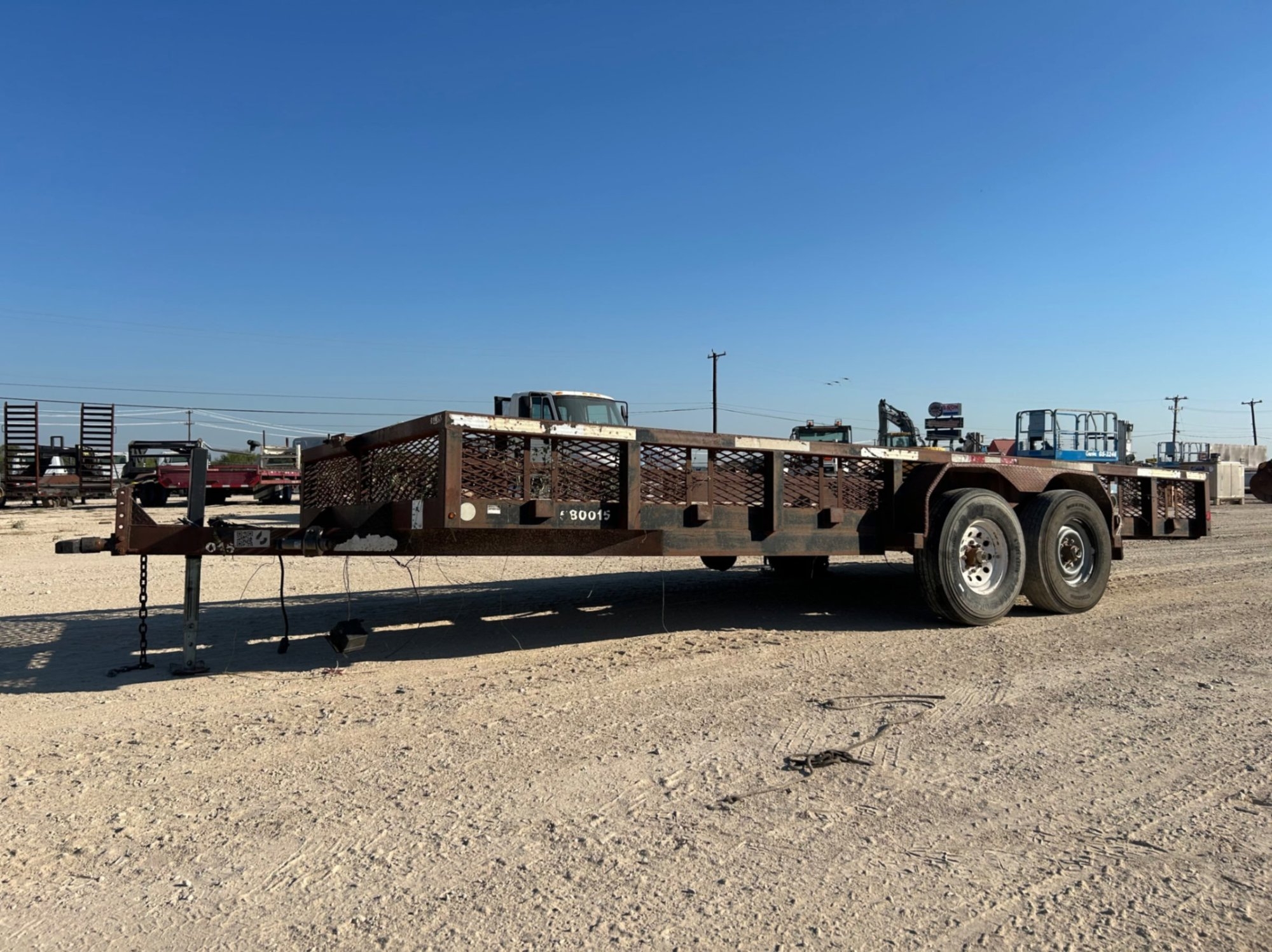 20 LOWBOY BUMPER PULL TRAILER (A58216)