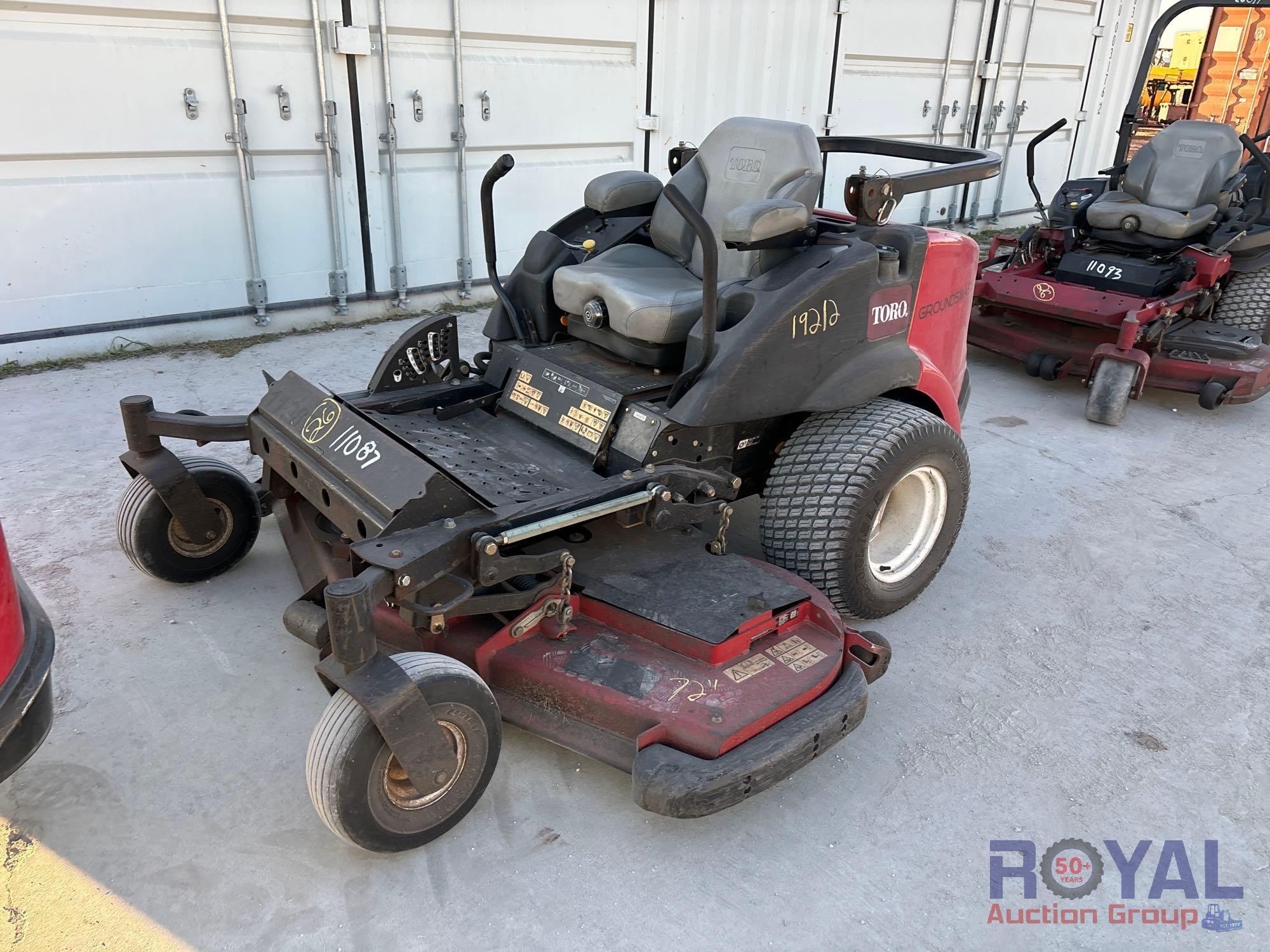 2018 Toro Grounds Master 7200 72in Zero Turn Commercial Mower (A50322)