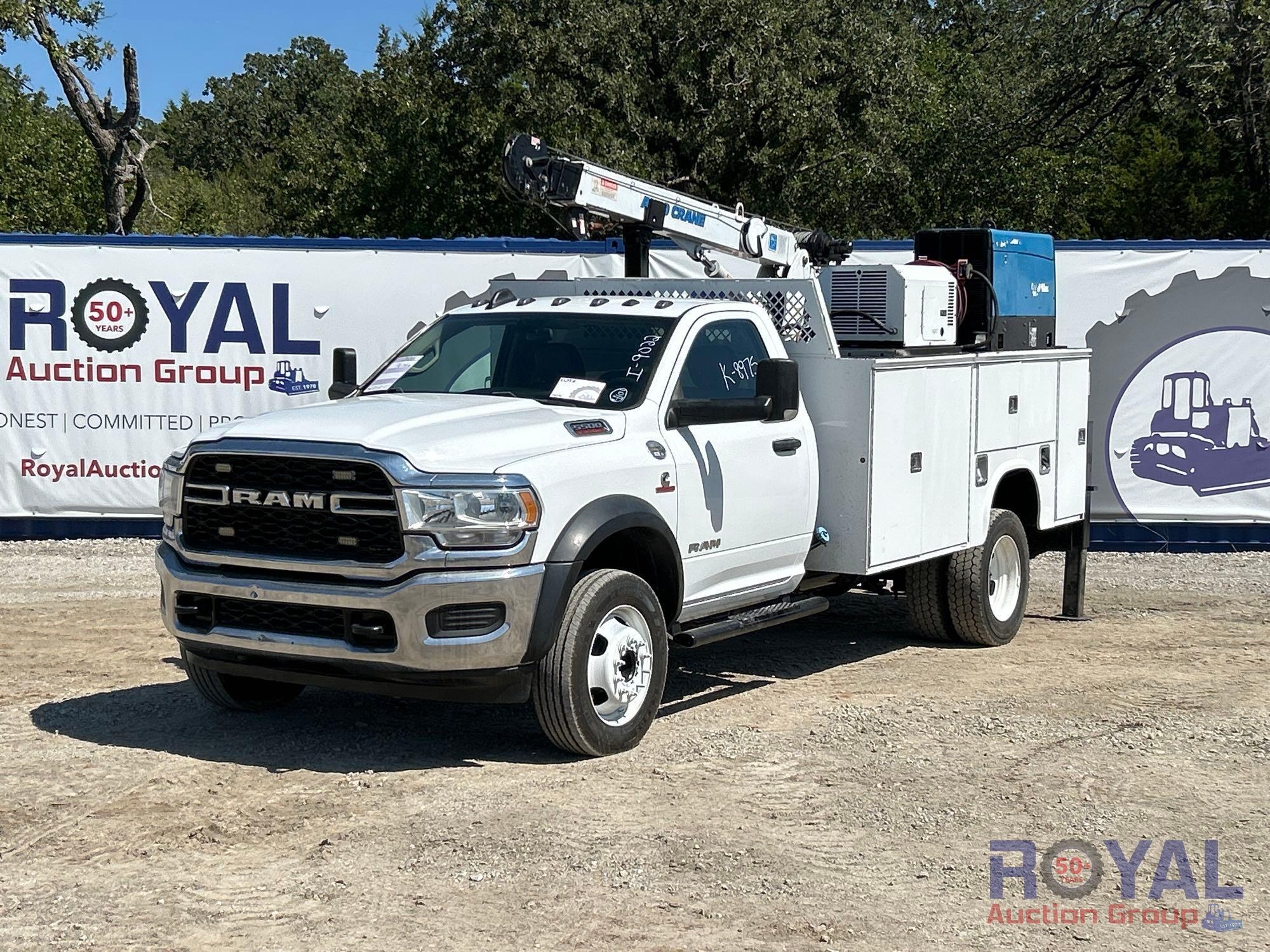 2020 Dodge Ram 5500 Auto Crane 6406H 6,440LB 3 Ton Mechanics Crane Truck (A52377)