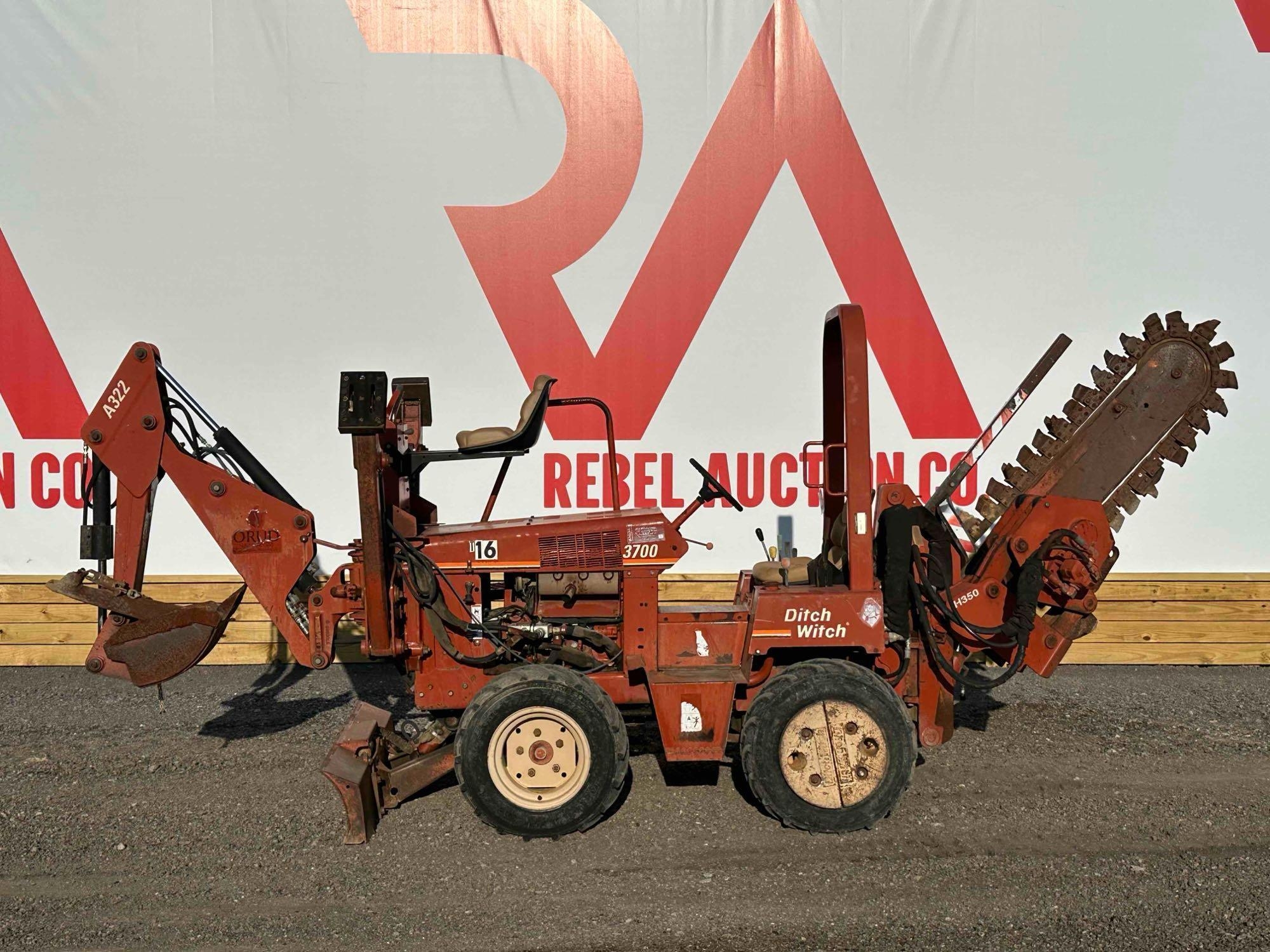 2003 DITCH WITCH 3700 RIDE ON TRENCHER (A51242)