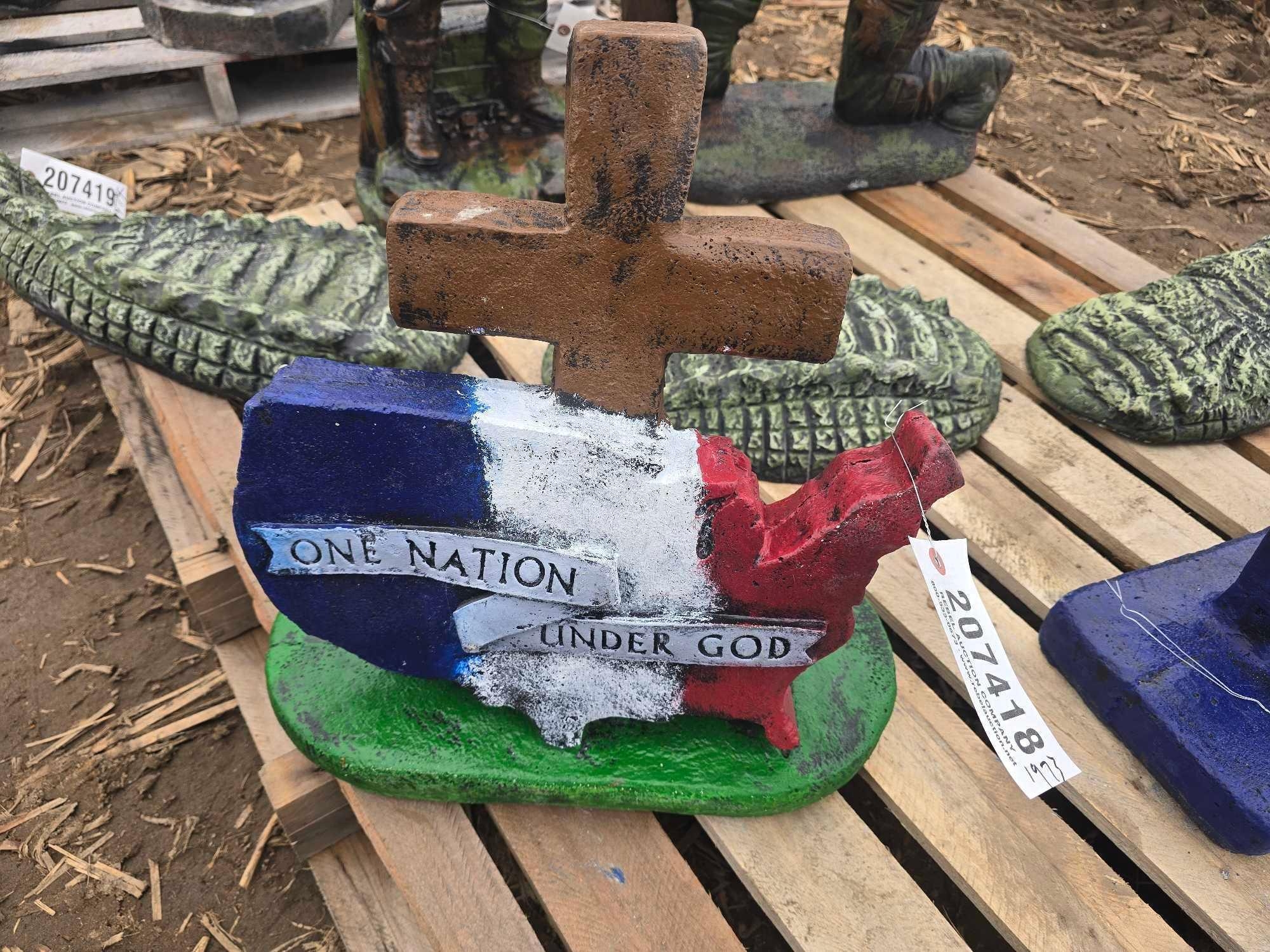 ONE NATION UNDER GOD CONCRETE STATUE (A58374)