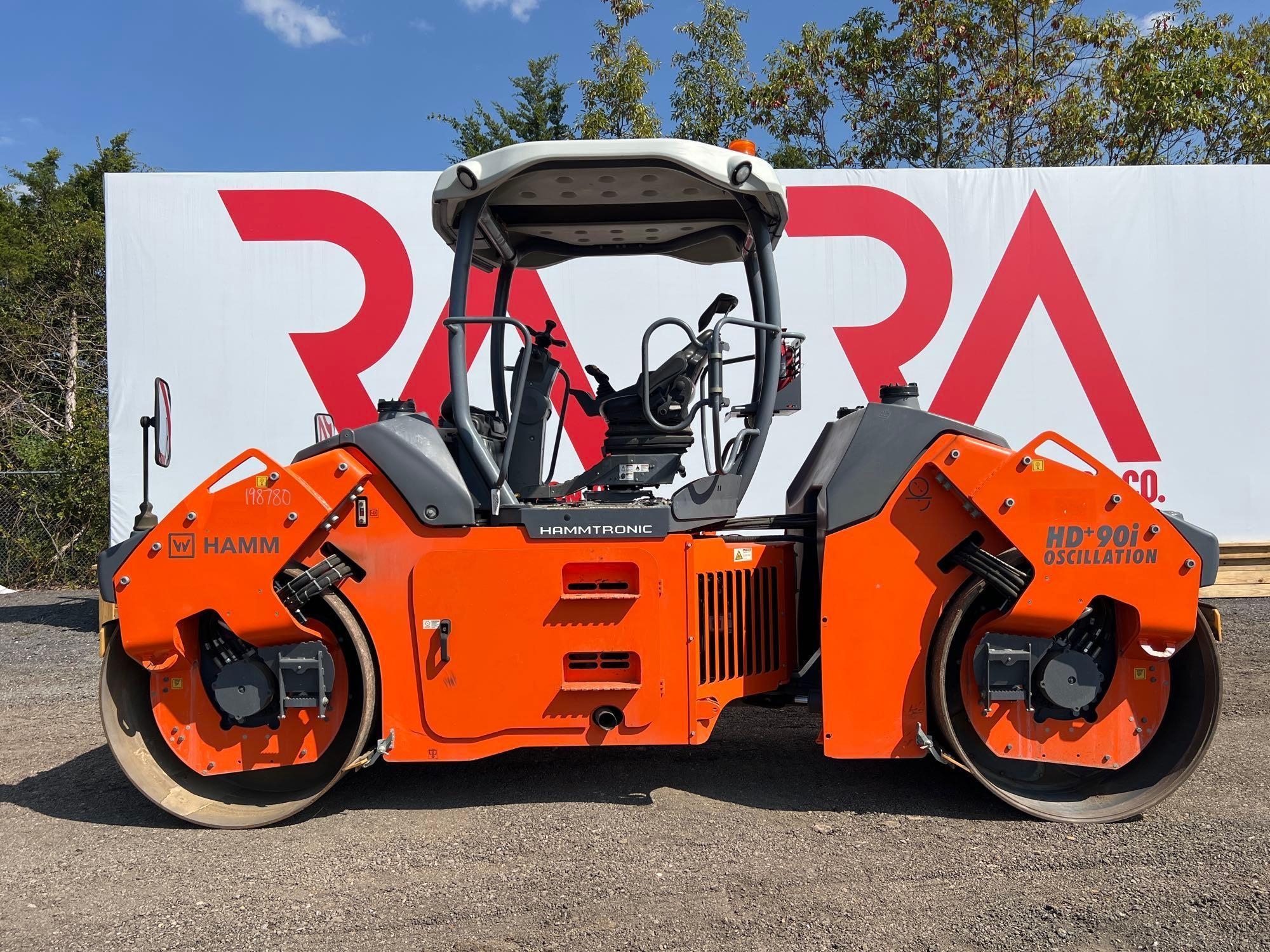 2021 HAMM HD+9I VO SMOOTH DOUBLE DRUM ROLLER (A52706)