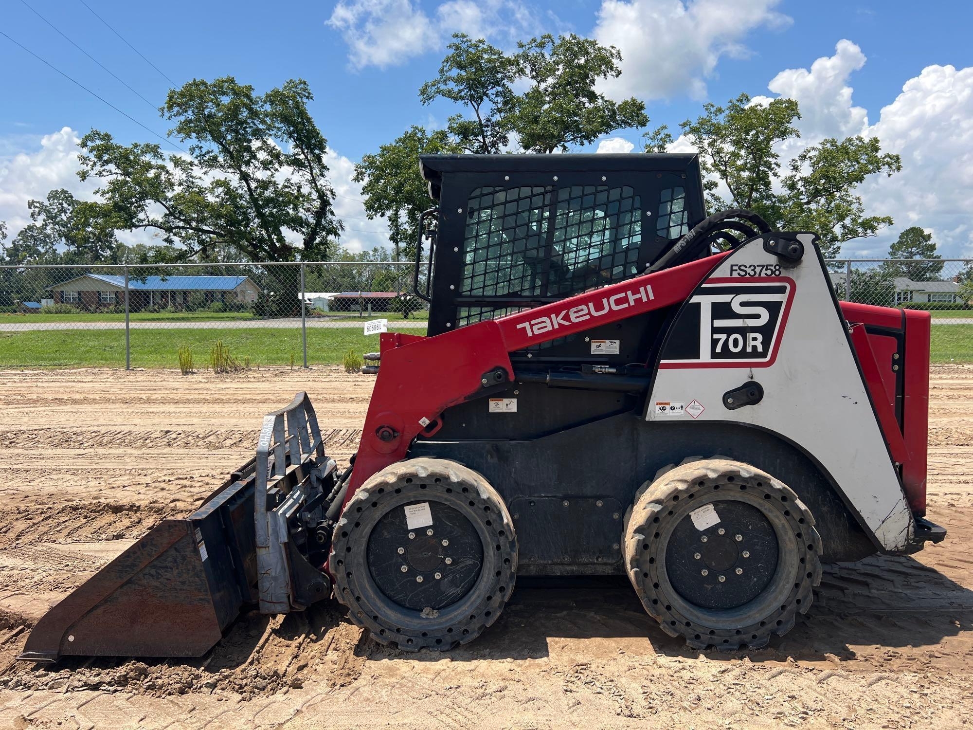 2014 TAKEUCHI TS70R WHEELED SKID STEER (A51246)