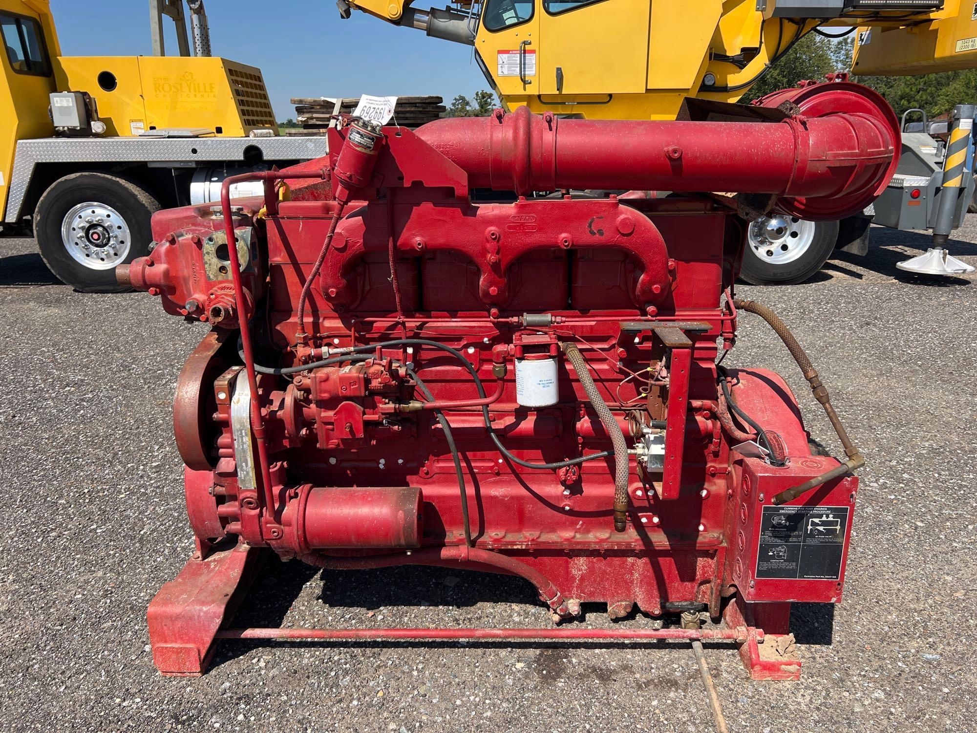CUMMINS ENGINE CO. N-855F DSL TIRE PUMP MOTOR (A51406)