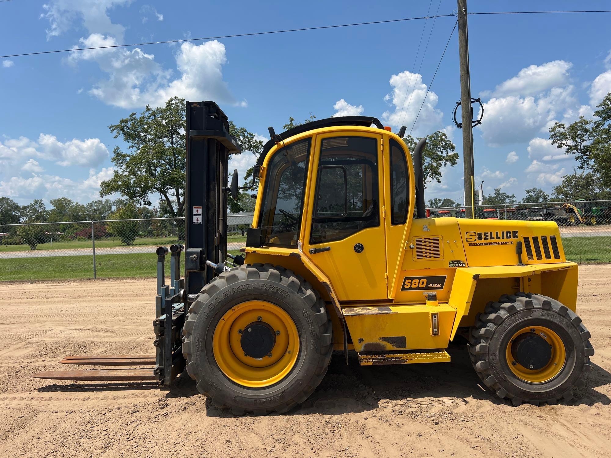 SELLICK S80T4E-4PS ROUGHT TERRAIN FORKLIFT (A51246)