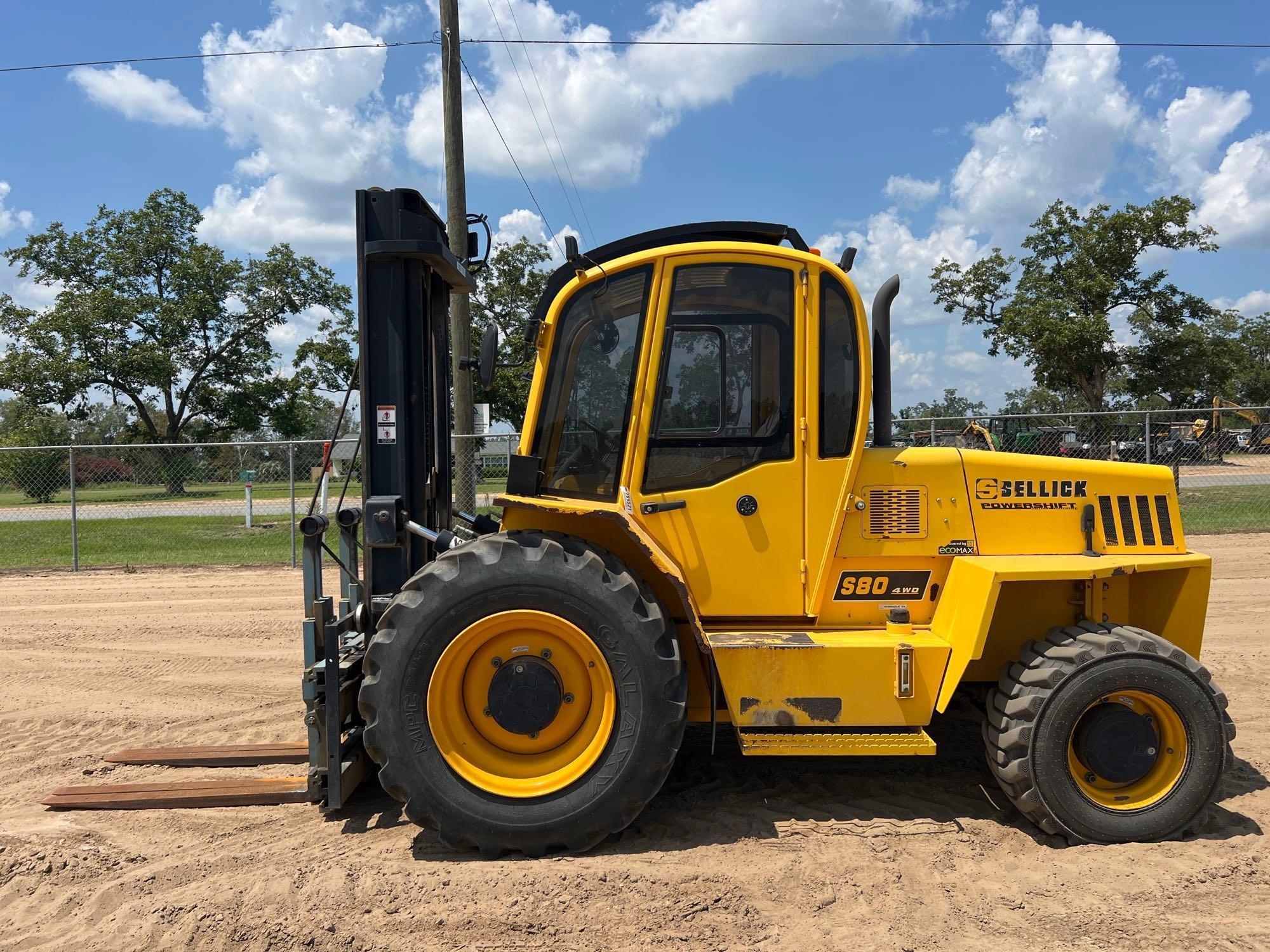 SELLICK S80T4E-4PS ROUGHT TERRAIN FORKLIFT (A51246)