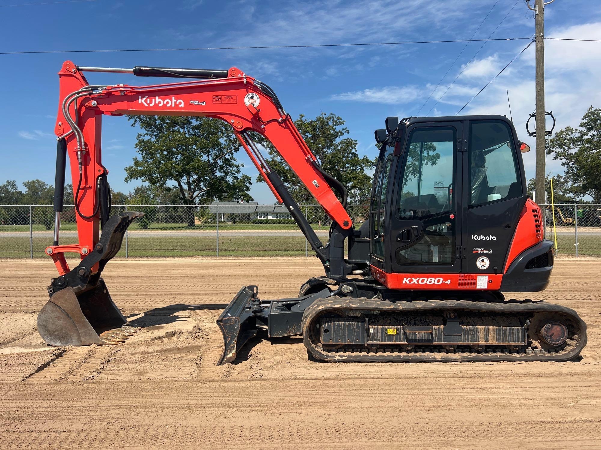 KUBOTA KX080-4 S2 EXCAVATOR (A51246)