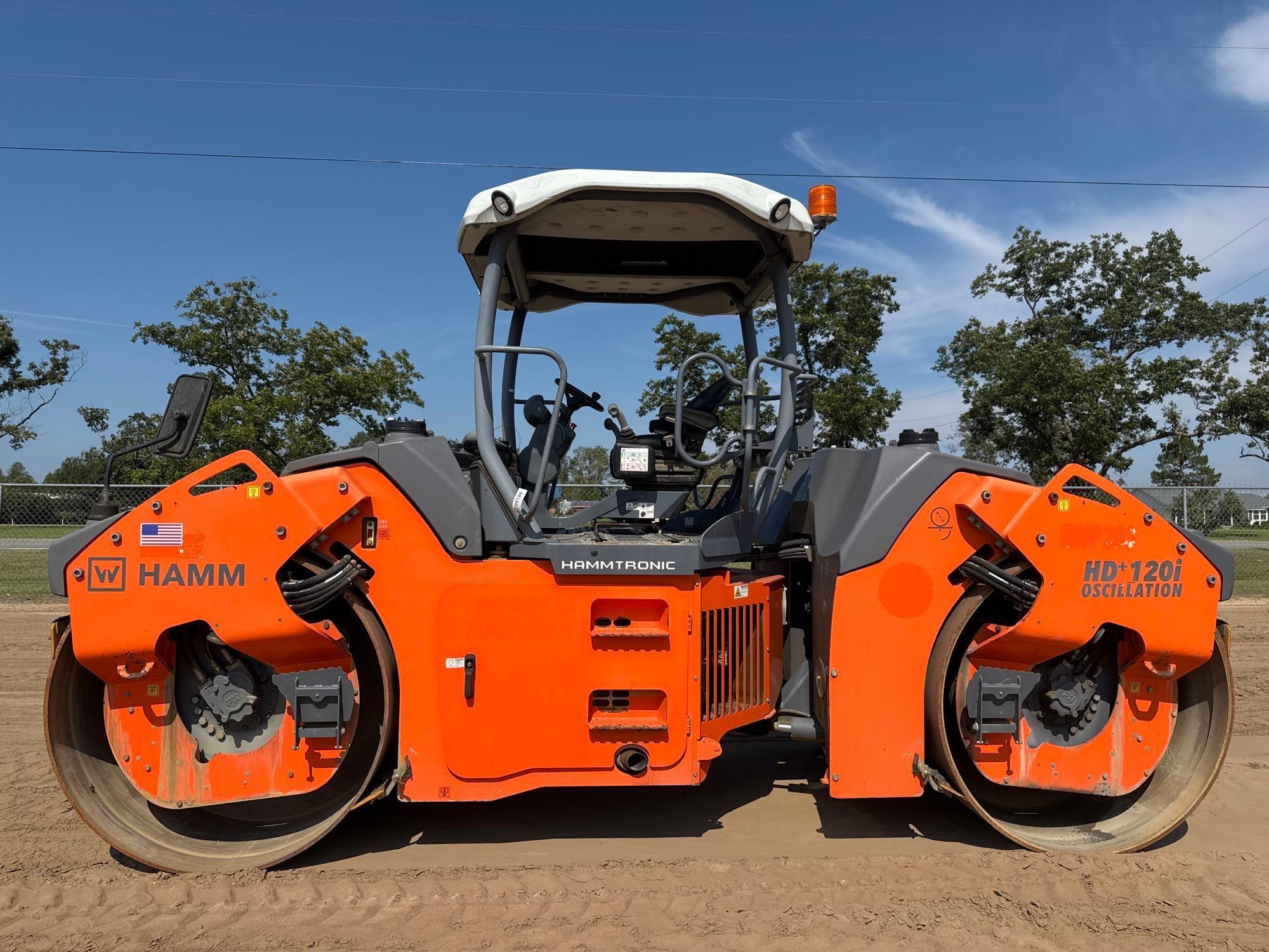 2016 HAMM HD+ 120I SMOOTH DOUBLE DRUM ROLLER (A51246)