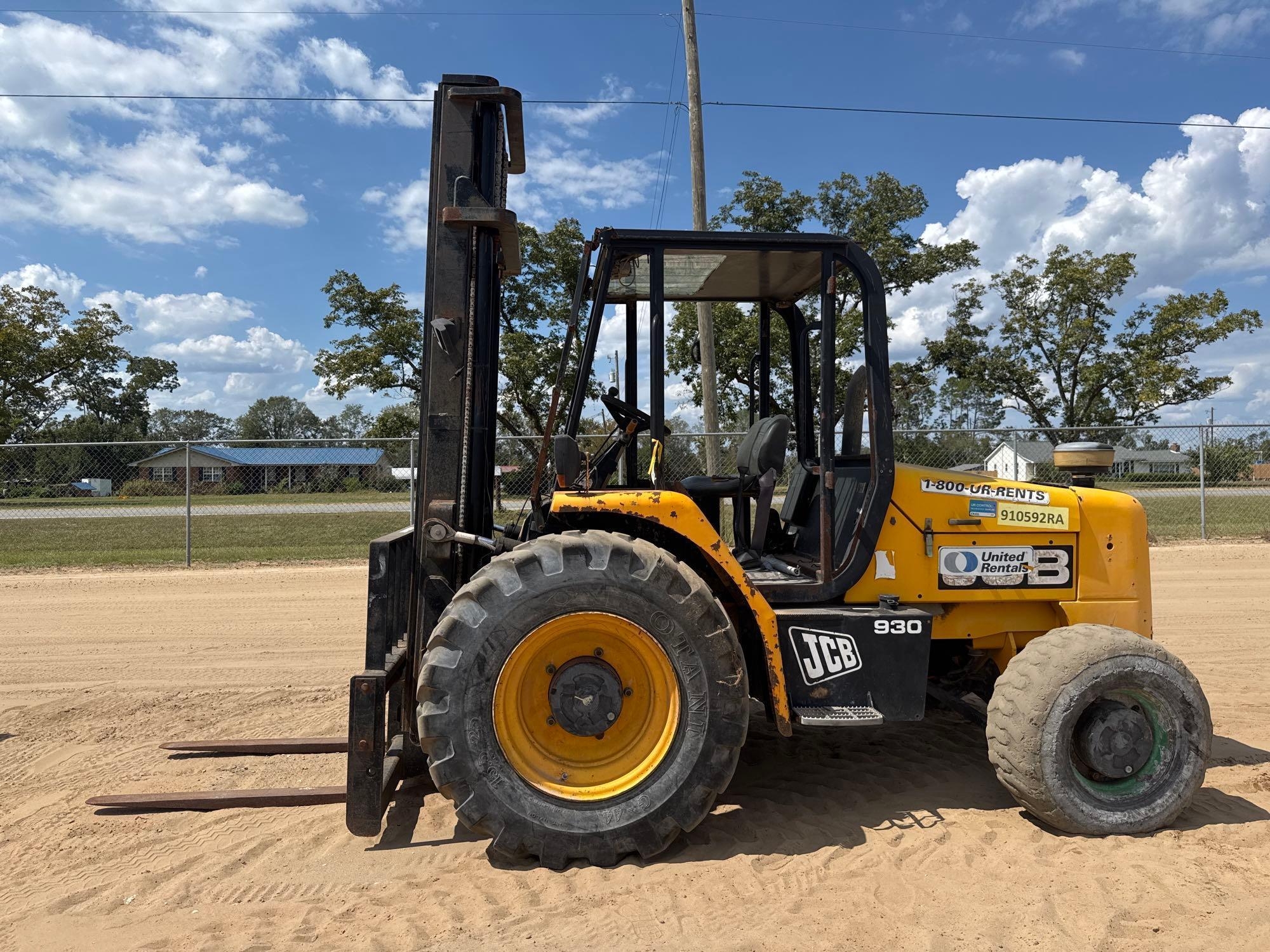 2012 JCB 930 ROUGH TERRAIN FORKLIFT (A52705)