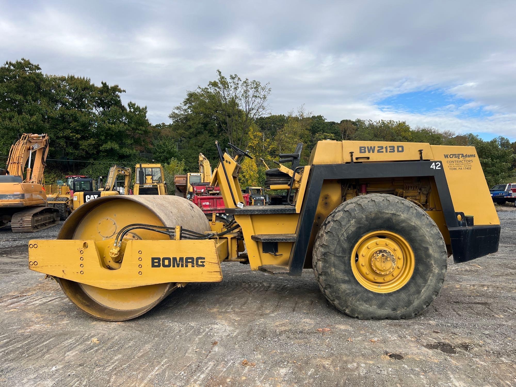 1989 BOMAG BW213D SMOOTH DBL DRUM ROLLER (A52707)