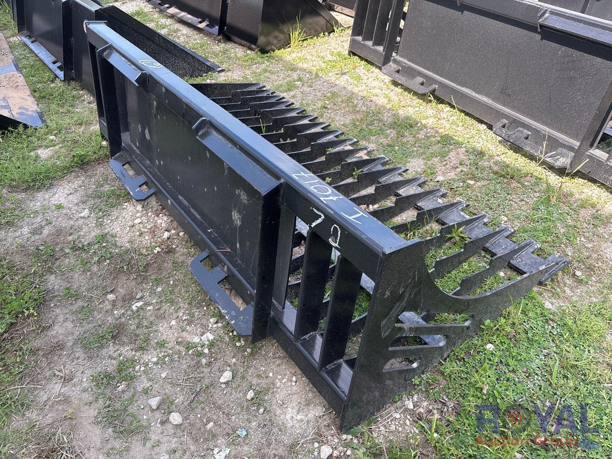 2025 72in Rock Bucket Skid Steer Attachment (A50322)