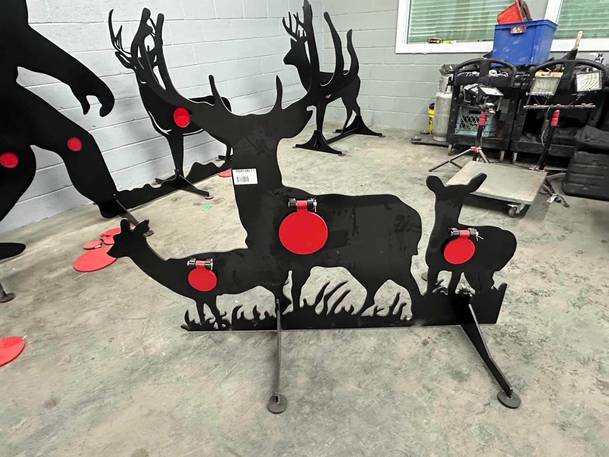 UNUSED DEERE FAMILY AR500 3/8" STEEL SHOOTING TARG (A58376)