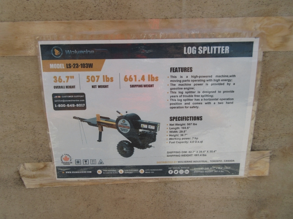 Wolverine Log Splitter (A50515)