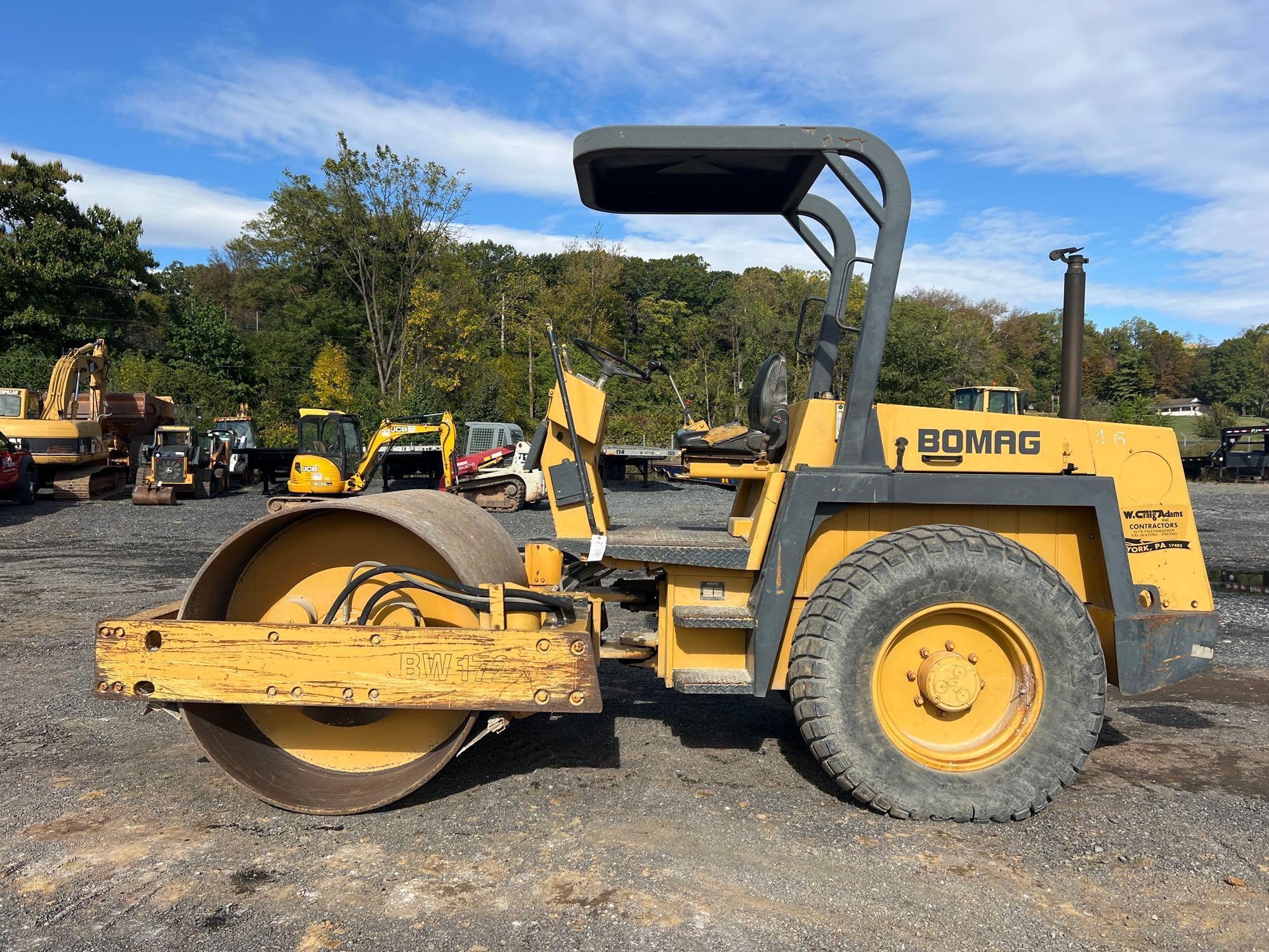 1998 BOMAG BW172D-2 SMOOTH DRUM ROLLER (A52707)