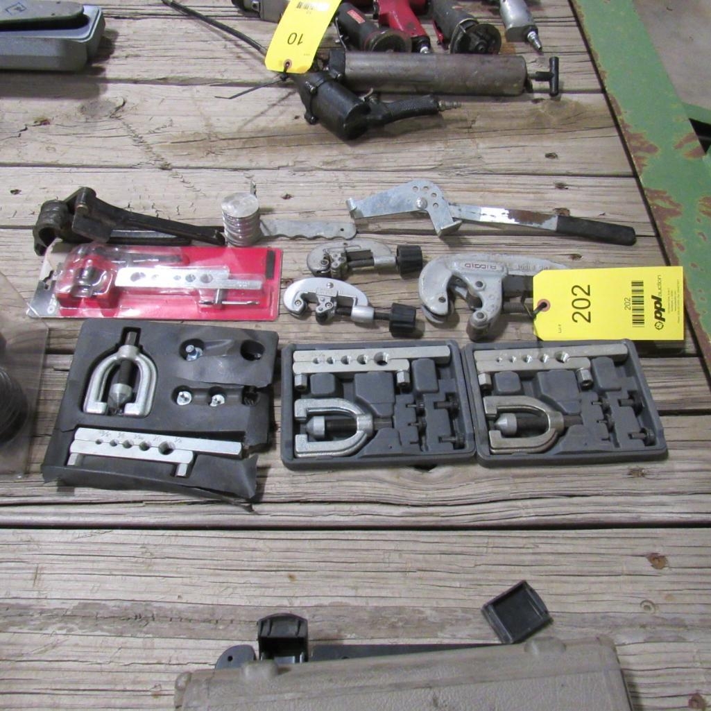LOT: Flaring Tool Sets, Pipe Cutters, Brake Line Bender (A59076)