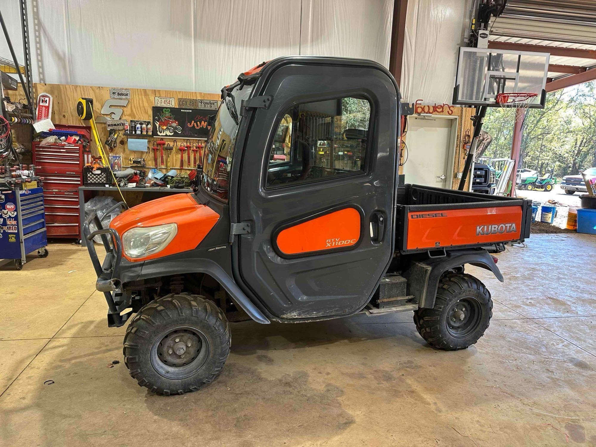 2015 Kubota 1100C Enclosed Cab RTV (A54865)