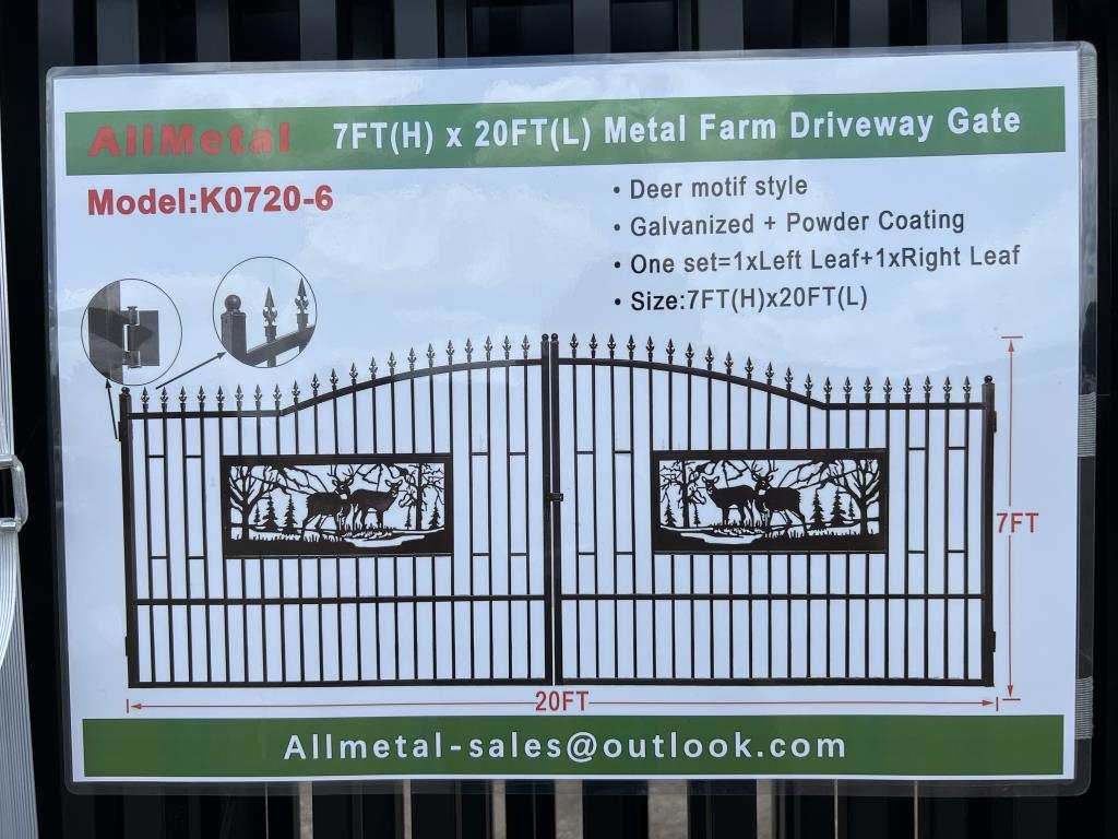 2025 AllMetal K0720 UNUSED 20 ft. Bi-Parting Metal (A47484)