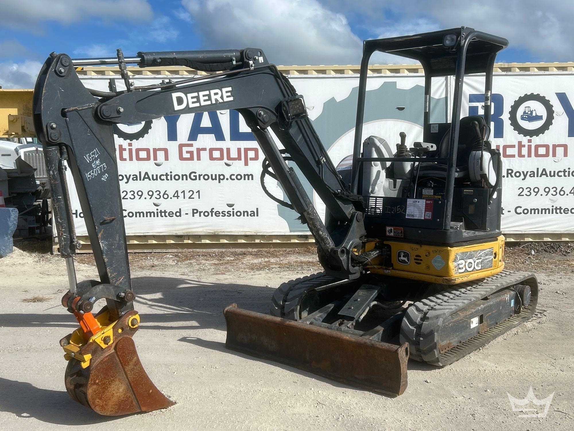 2018 John Deere 30G Mini Excavator (A56857)